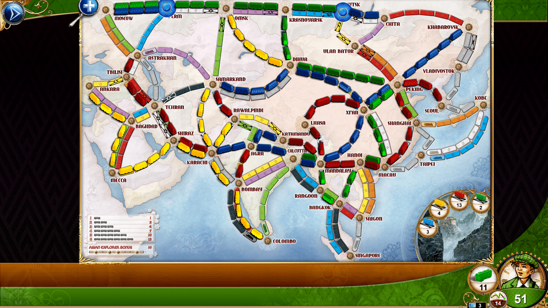 Ticket to Ride: Legendary Asia screenshot