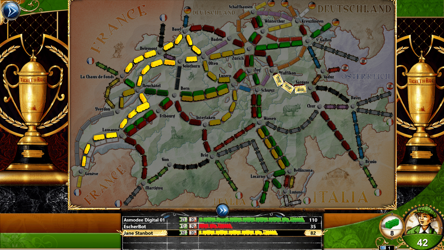 Ticket to Ride: Switzerland screenshot