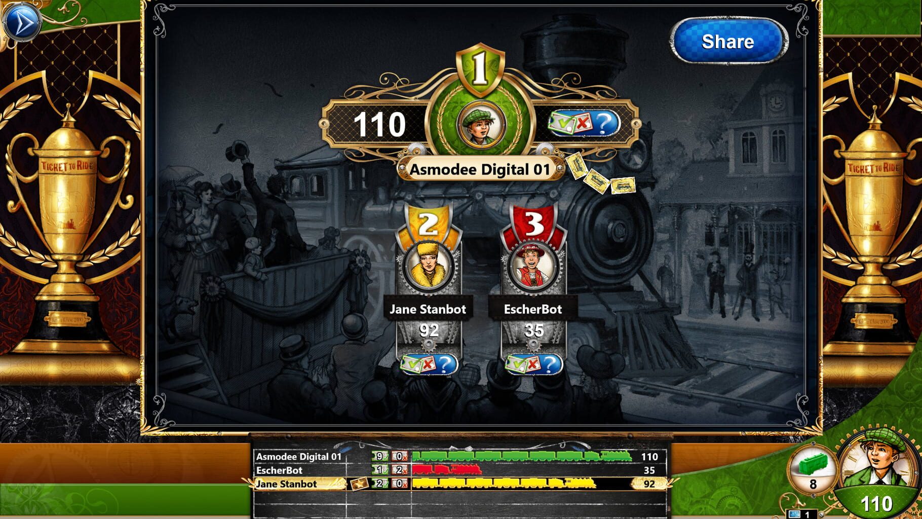 Captura de pantalla - Ticket to Ride: Switzerland