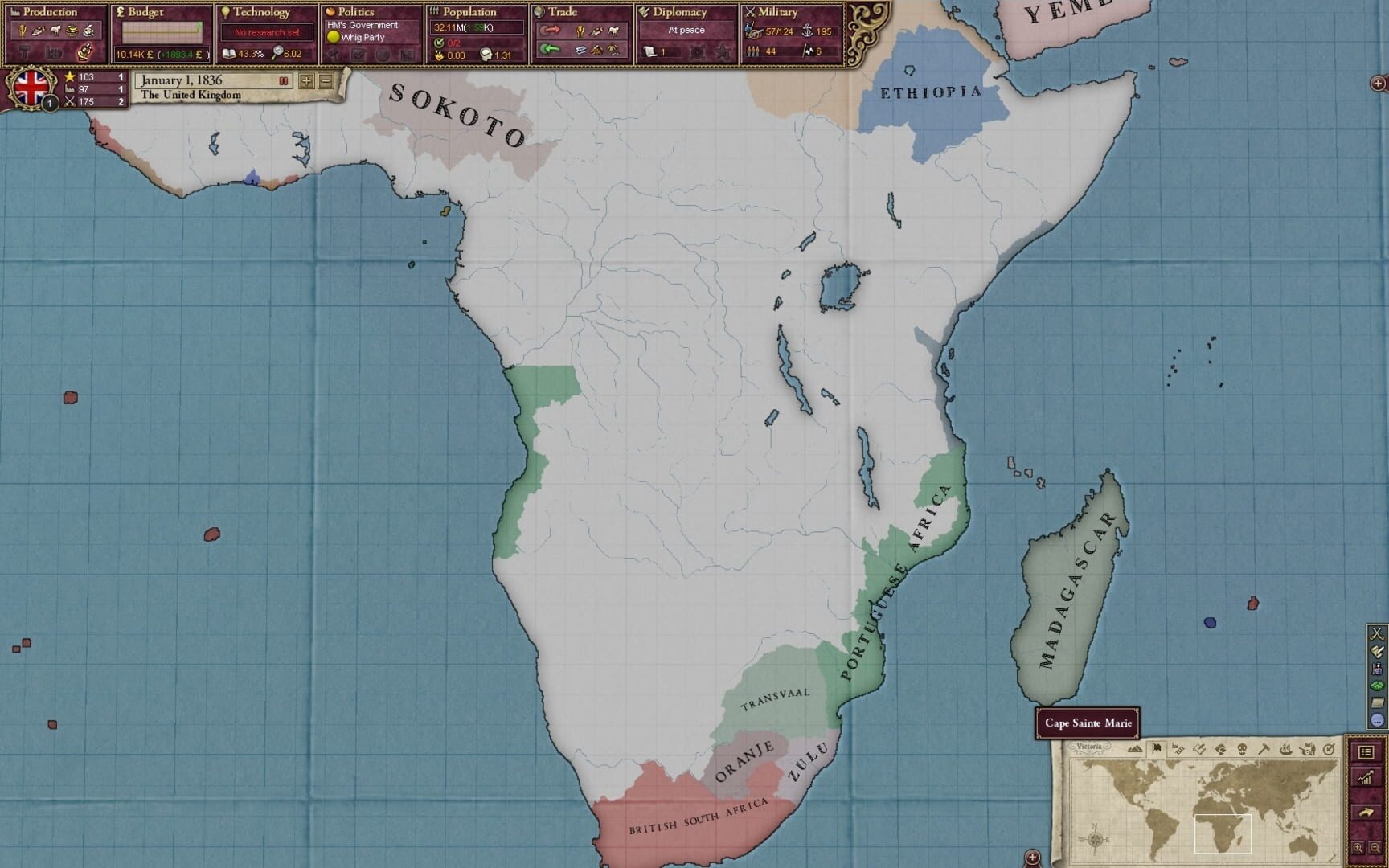 Victoria II: Civil War Edition - Screenshot