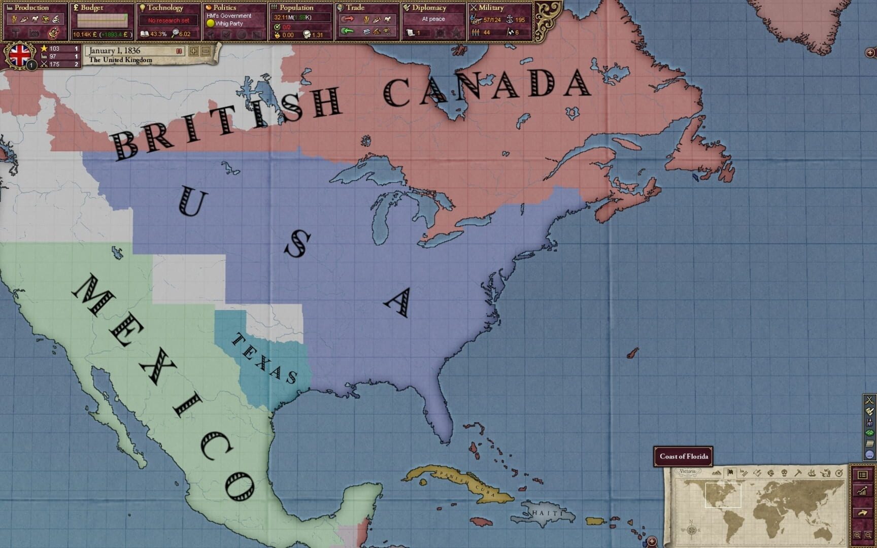 Victoria II: Civil War Edition - Screenshot