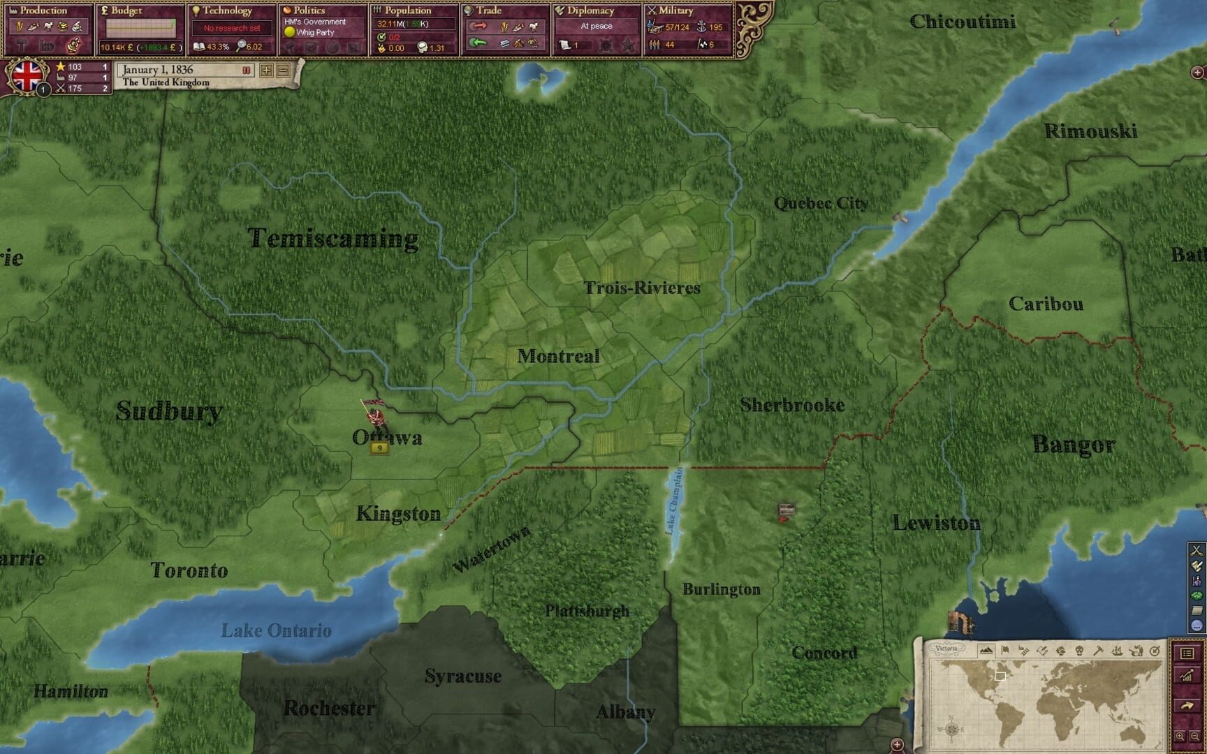 Victoria II: Civil War Edition - Screenshot