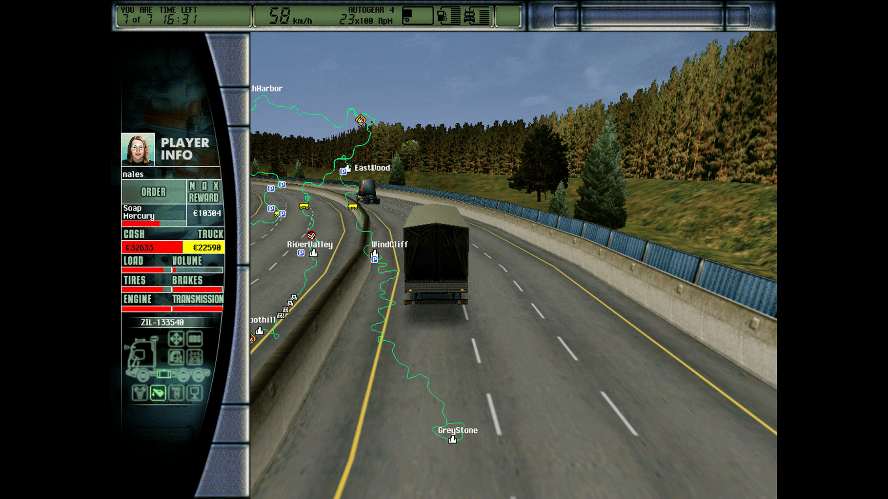 Hard Truck 2: King of the Road screenshot