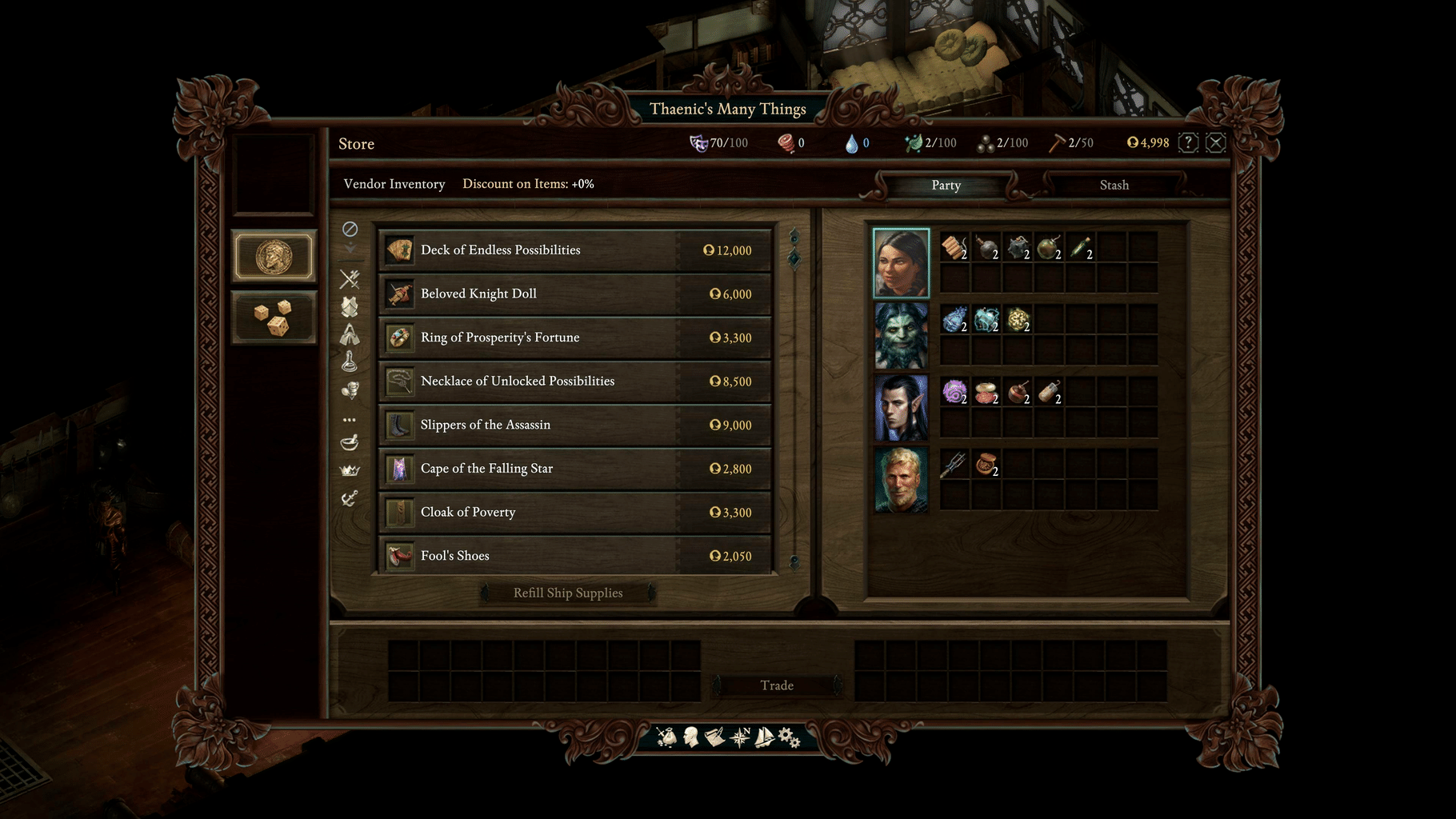 Pillars of Eternity II: Deadfire - Deck of Many Things screenshot