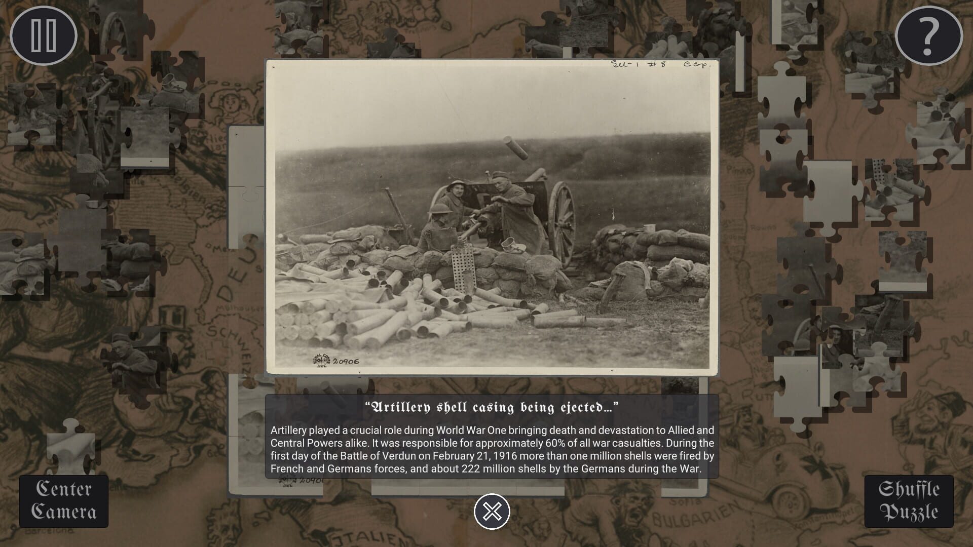 Historical Jigsaw Puzzle: World War I - Screenshot