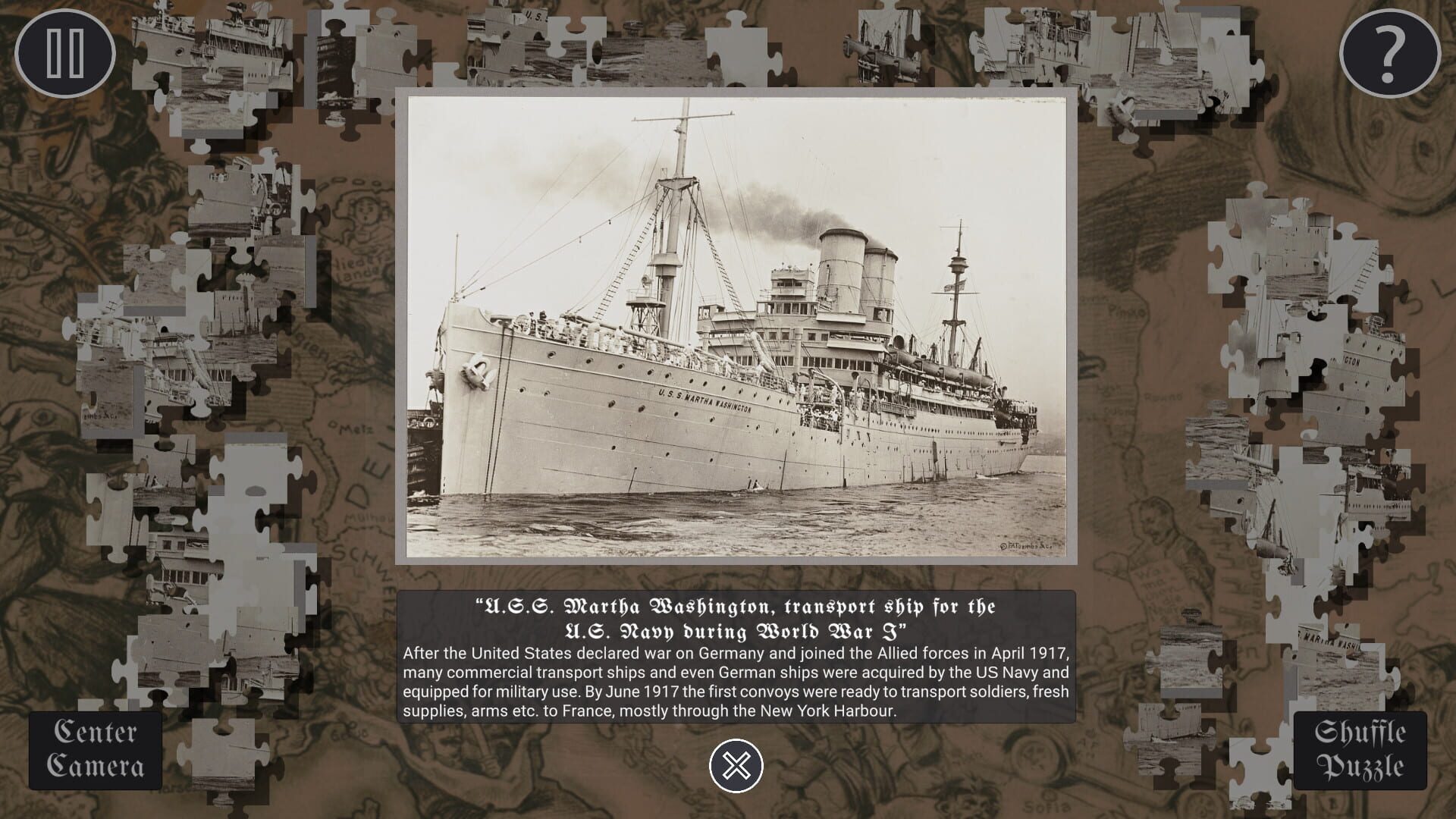 Historical Jigsaw Puzzle: World War I - Screenshot