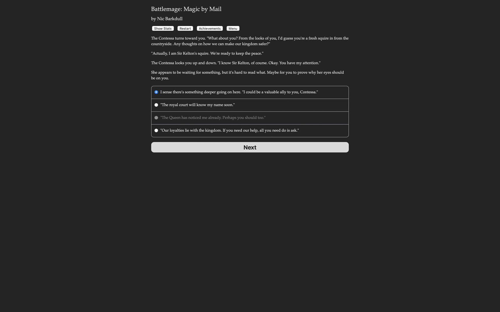 Battlemage: Magic by Mail - Screenshot