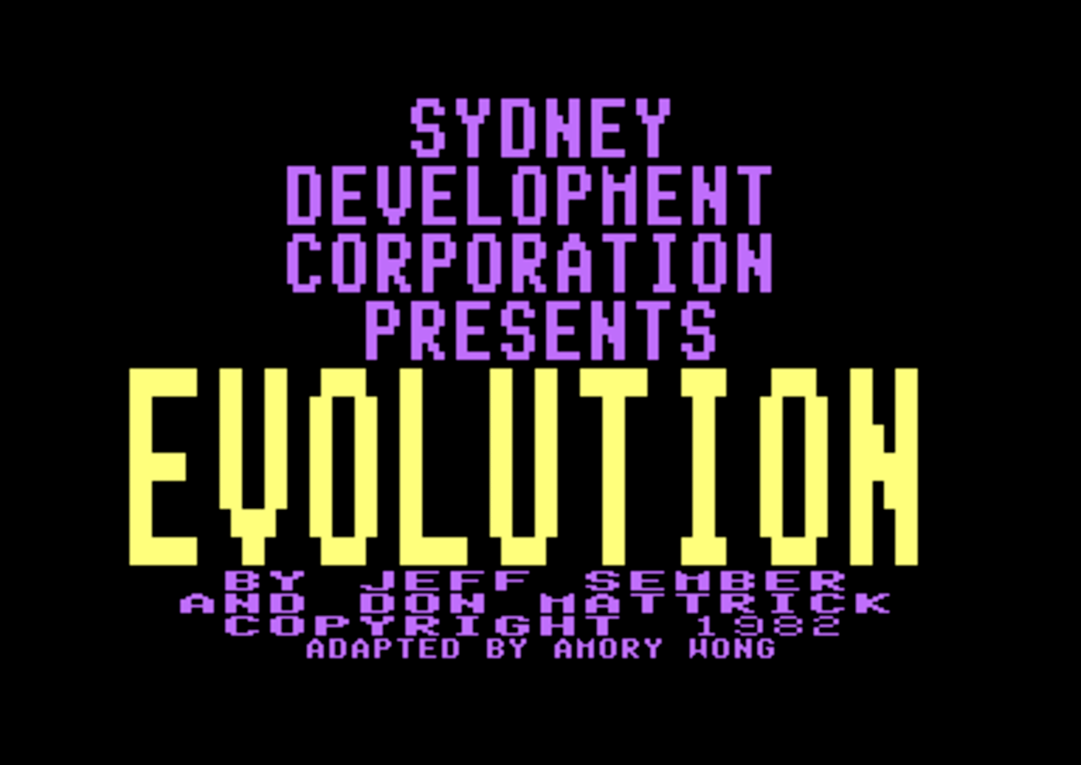 Evolution screenshot