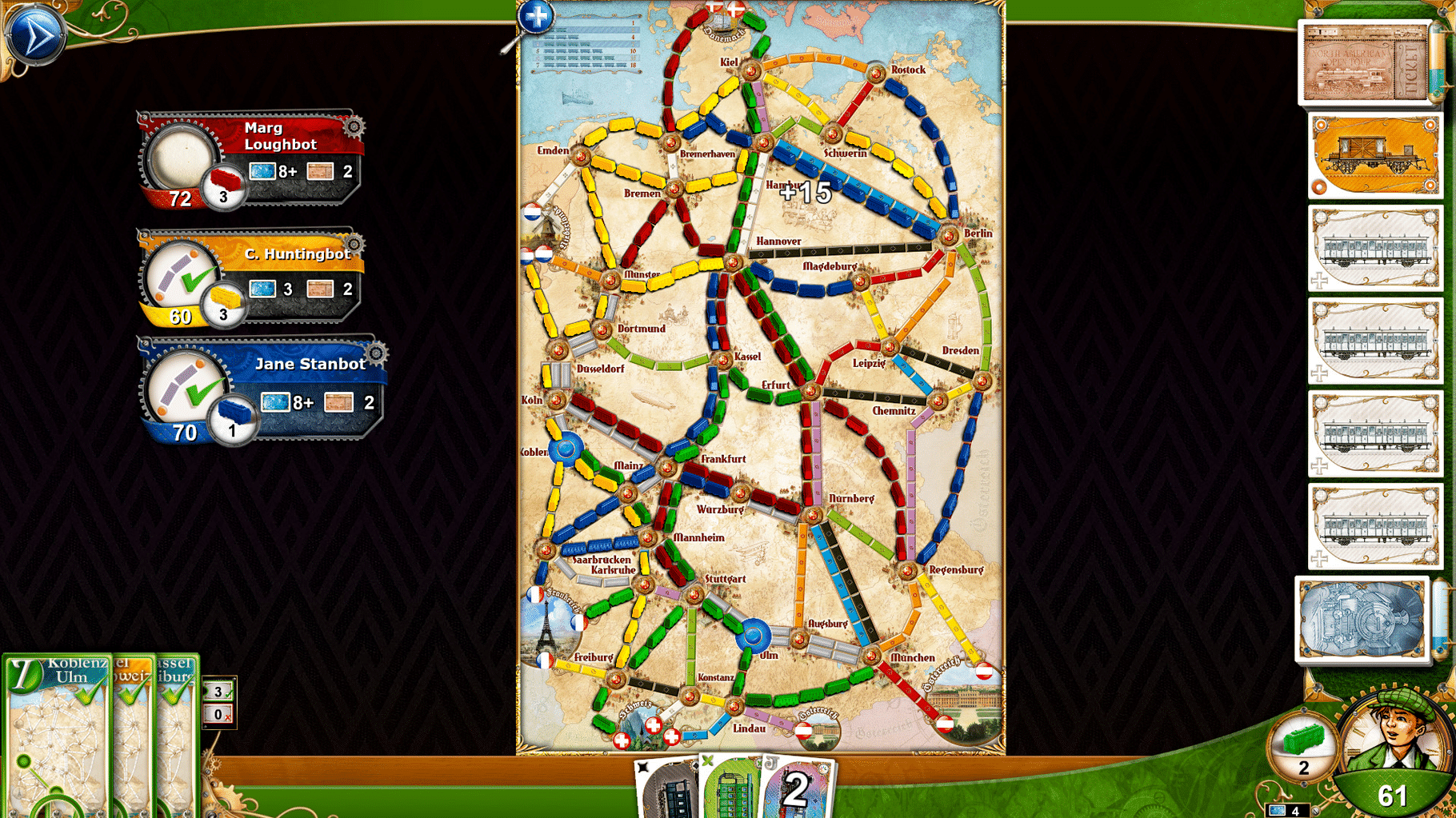 Ticket to Ride: Germany screenshot