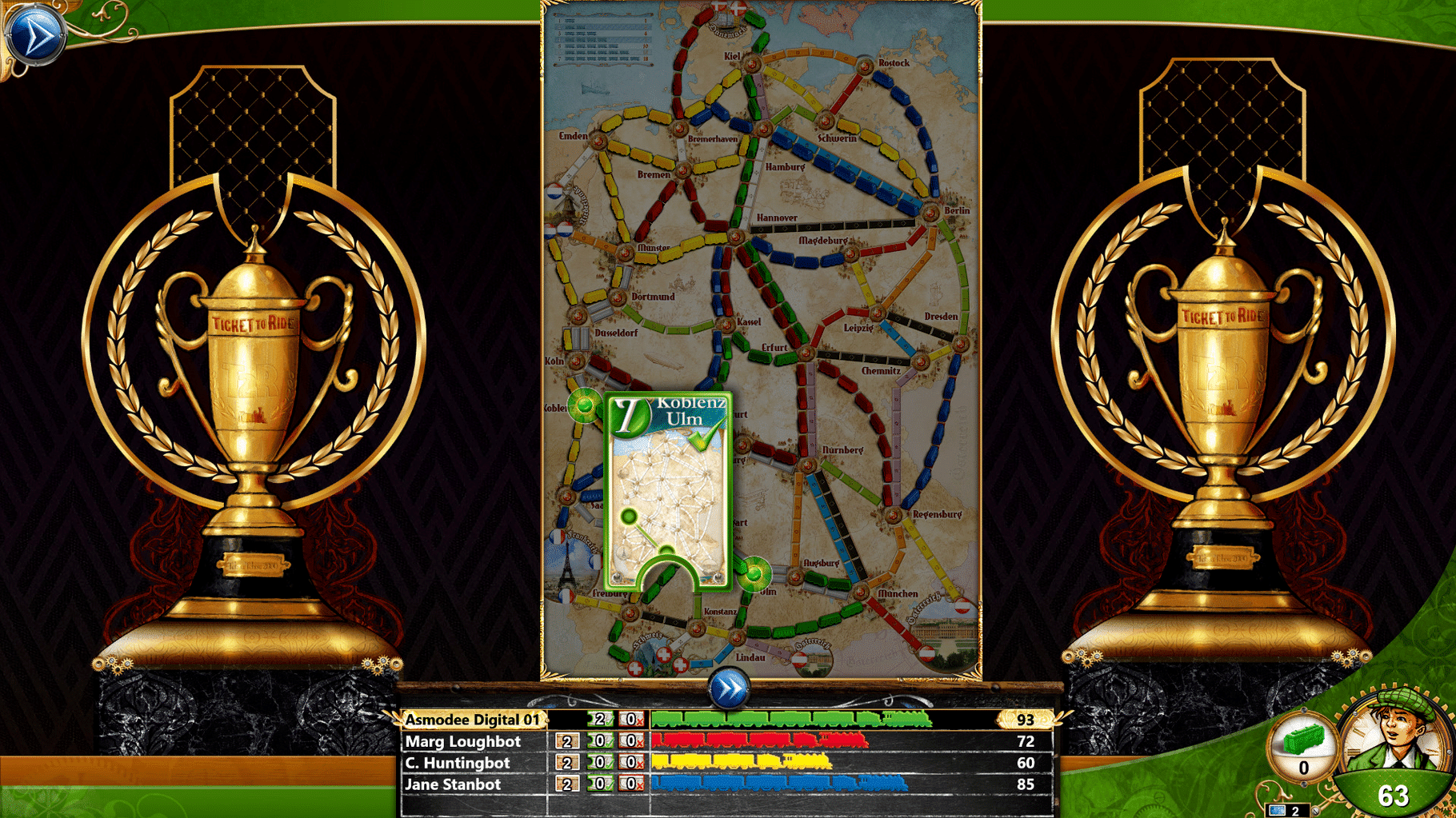 Ticket to Ride: Germany screenshot