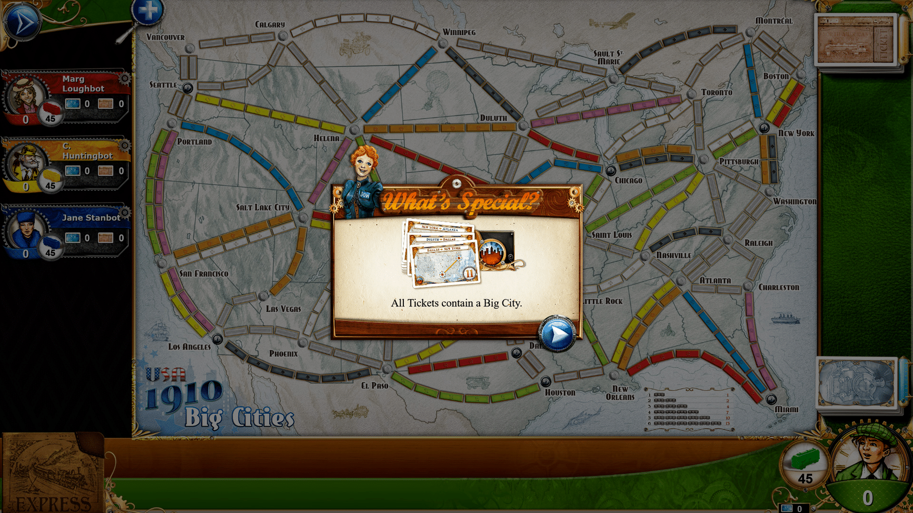 Ticket to Ride: USA 1910 screenshot