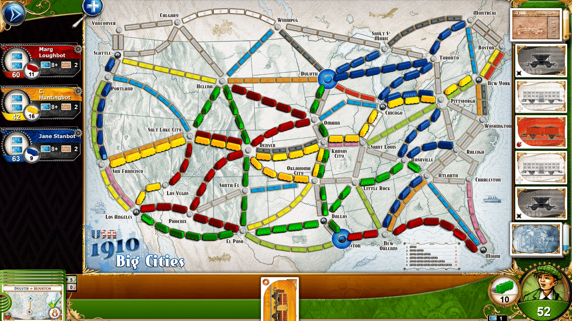 Ticket to Ride: USA 1910 screenshot