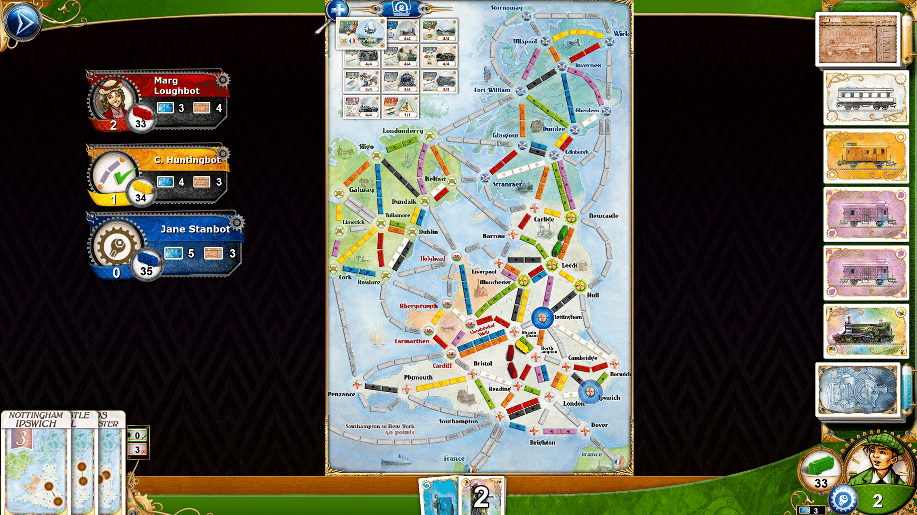 Ticket to Ride: United Kingdom screenshot