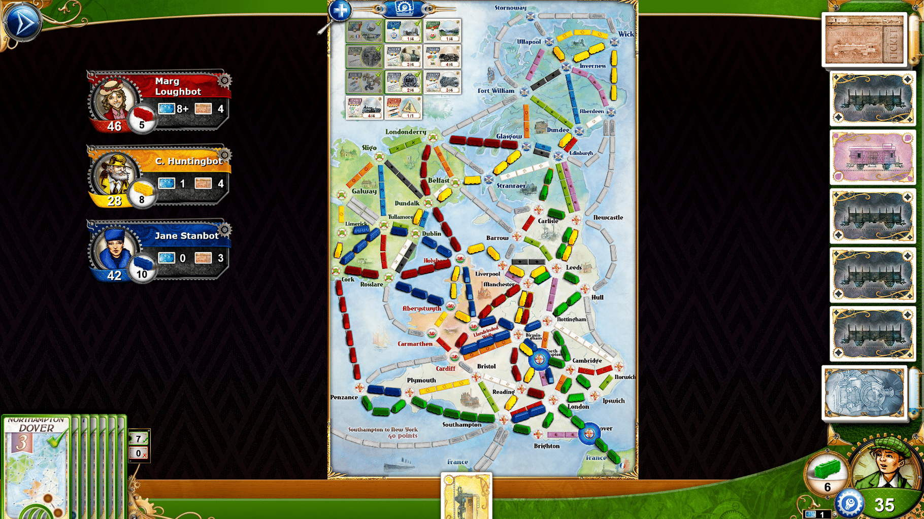 Ticket to Ride: United Kingdom screenshot