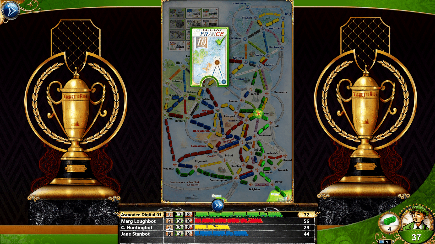 Ticket to Ride: United Kingdom screenshot