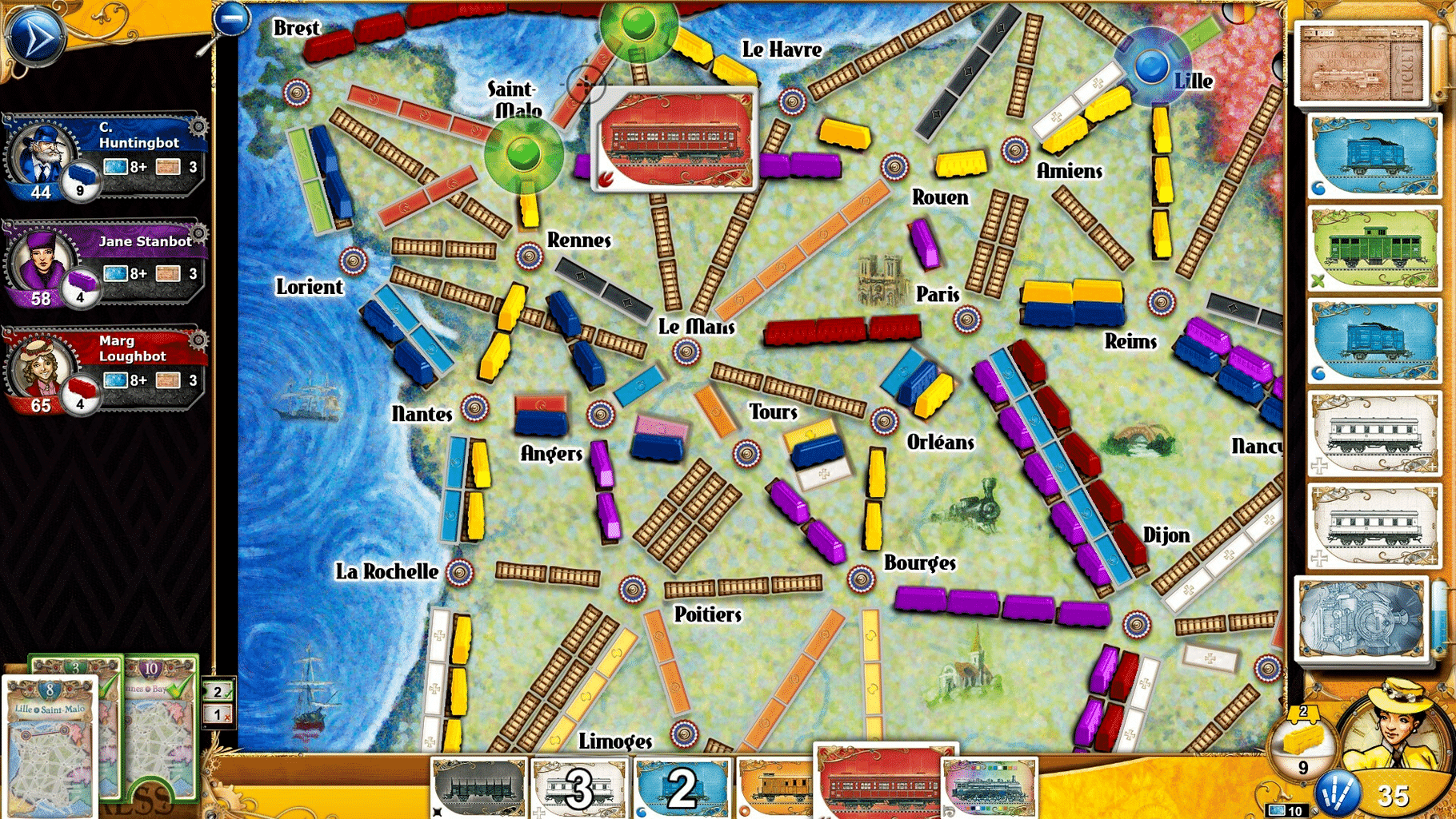 Ticket to Ride: France screenshot