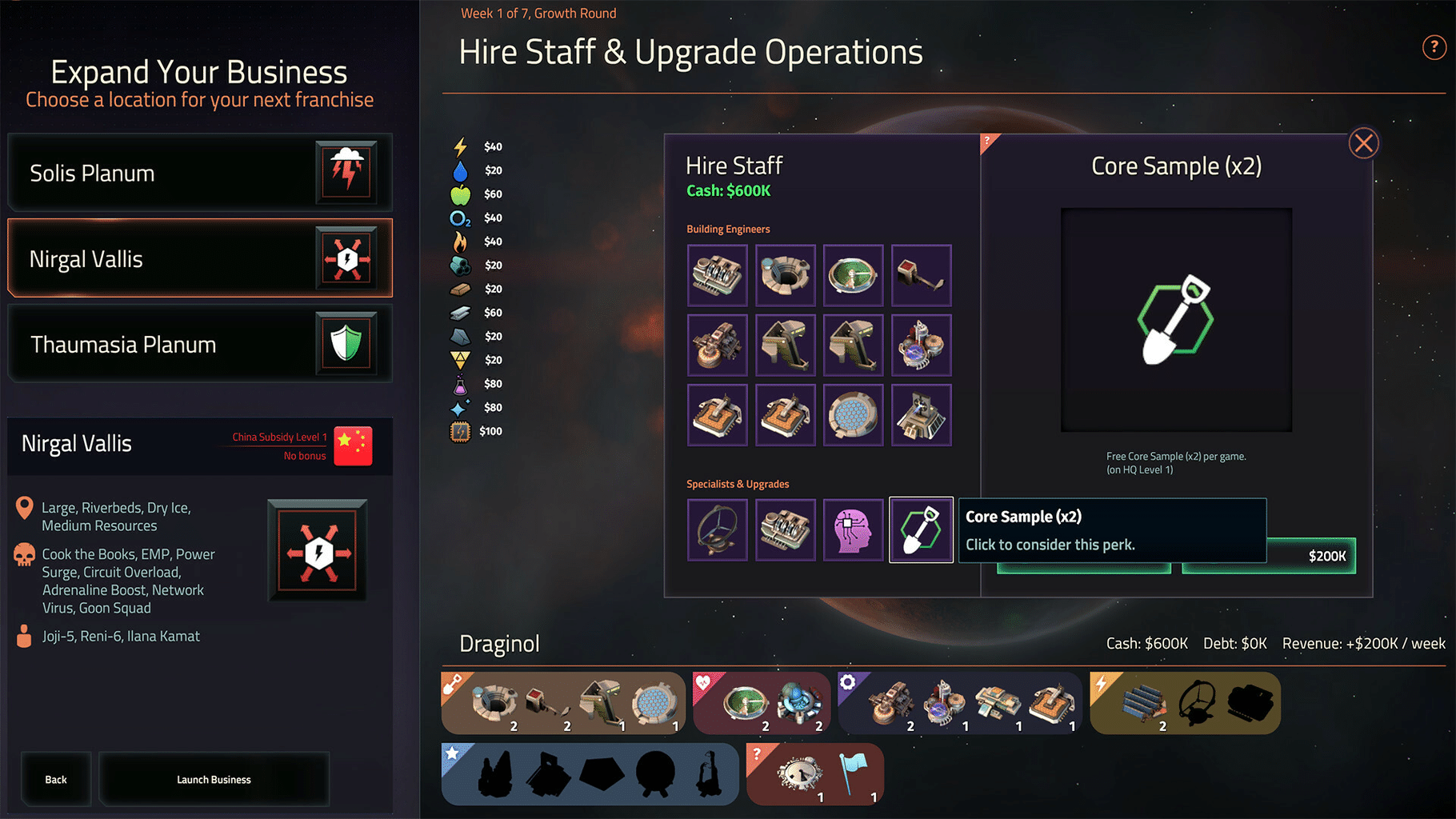 Offworld Trading Company: Almanac screenshot