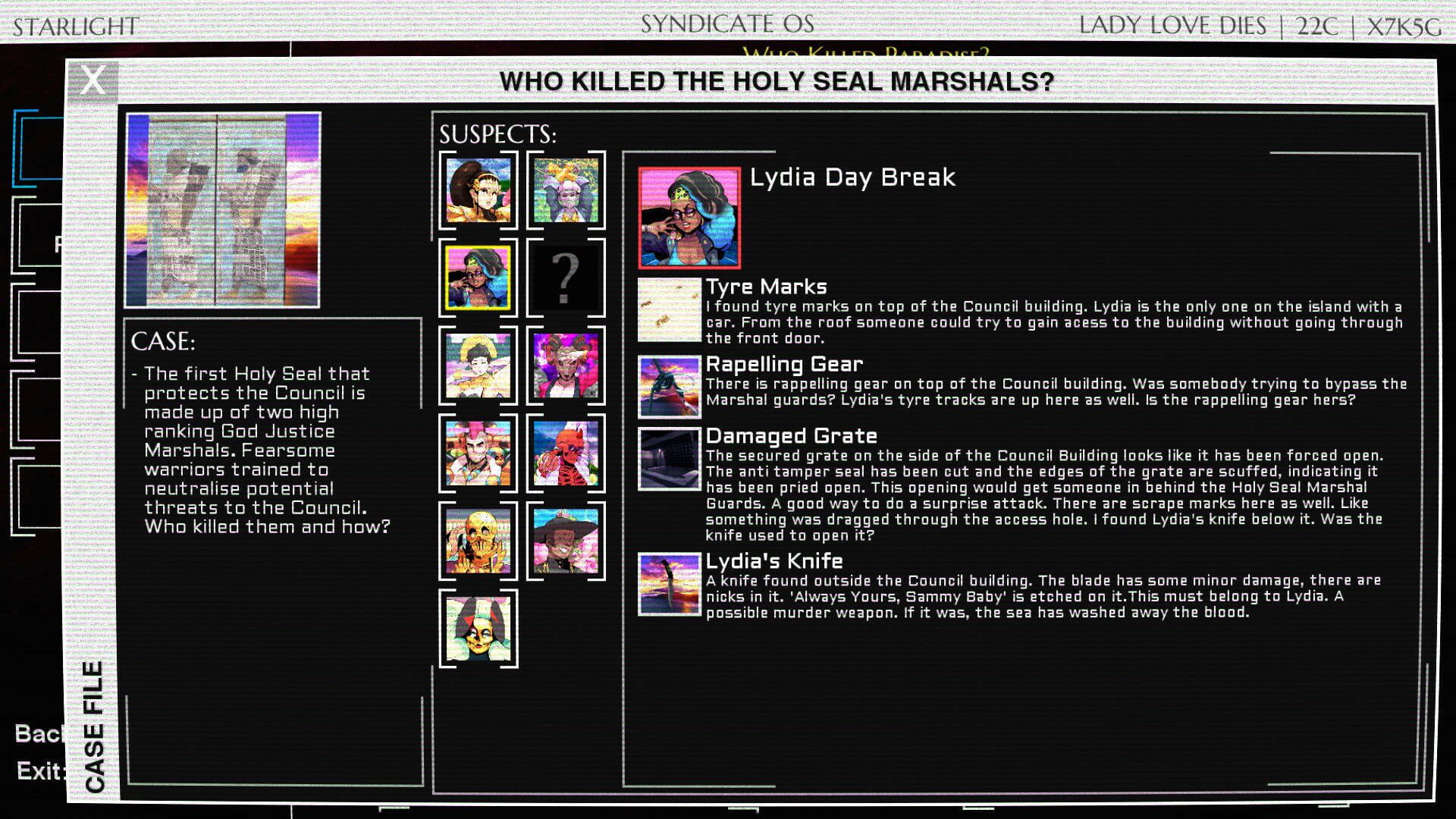 Paradise Killer: Perfect 25 Edition - Screenshot