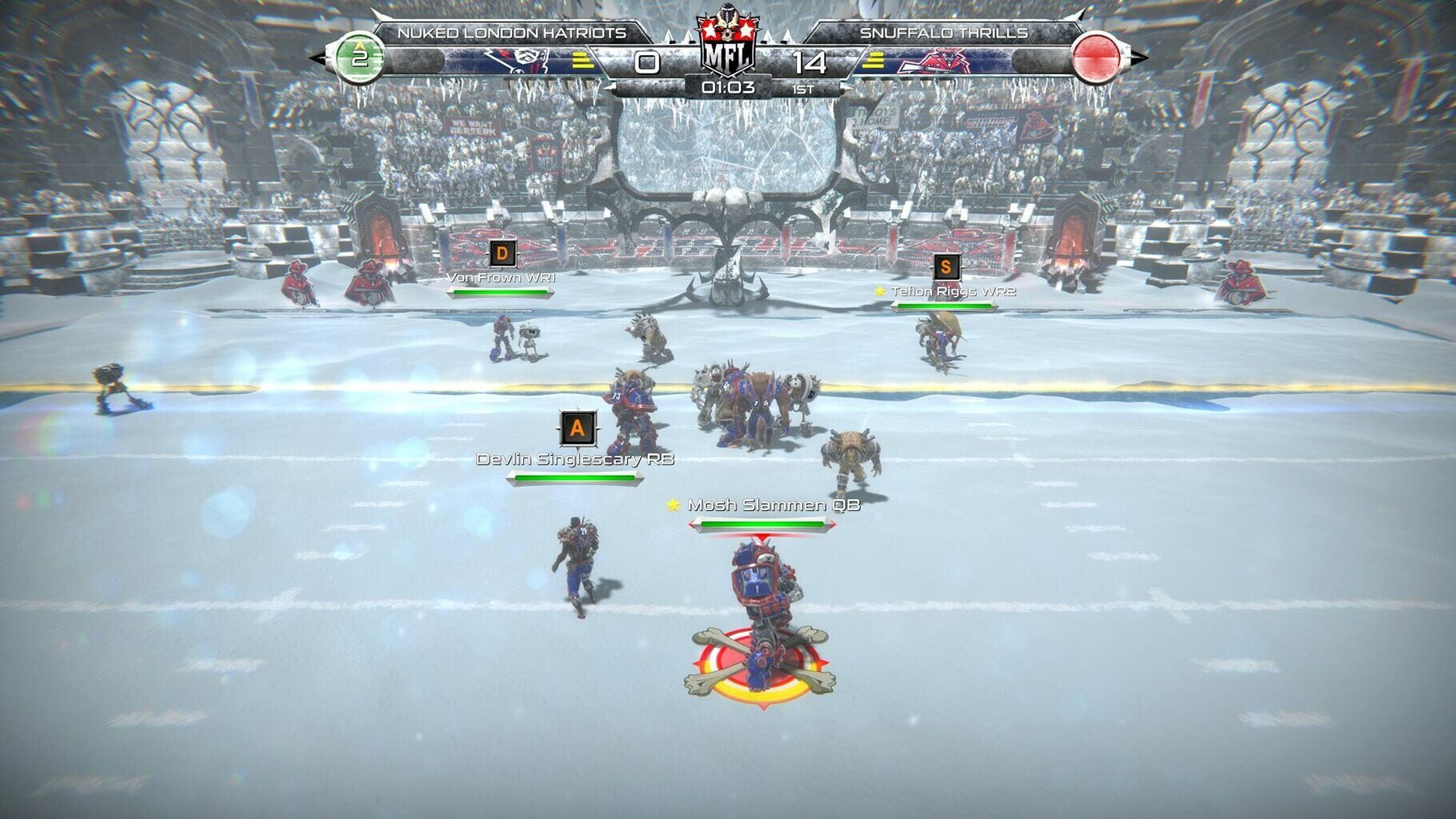 Captura de pantalla - Mutant Football League: Snuffalo Thrills