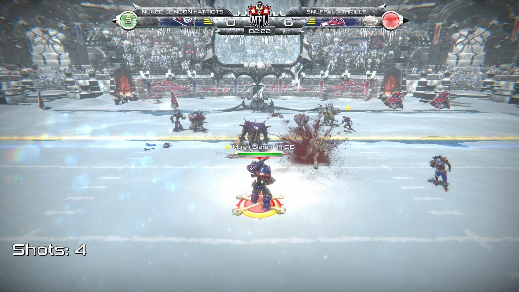 Captura de pantalla - Mutant Football League: Snuffalo Thrills