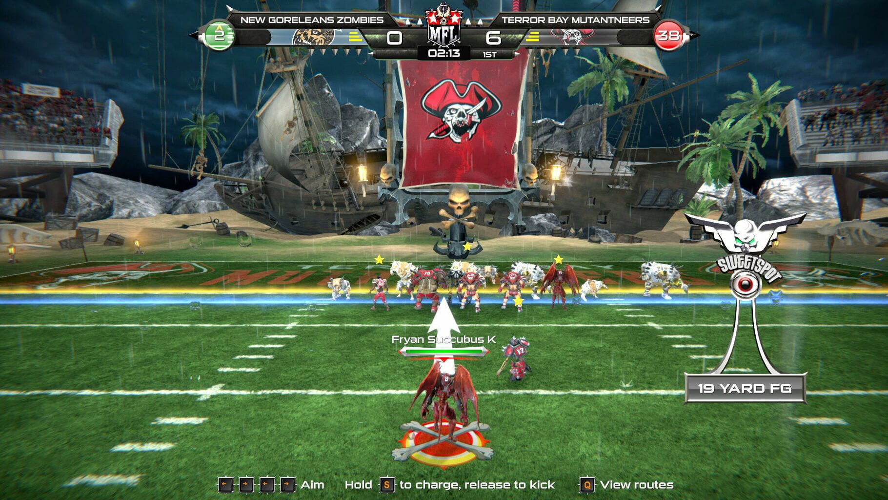 Mutant Football League: Terror Bay Mutantneers screenshot