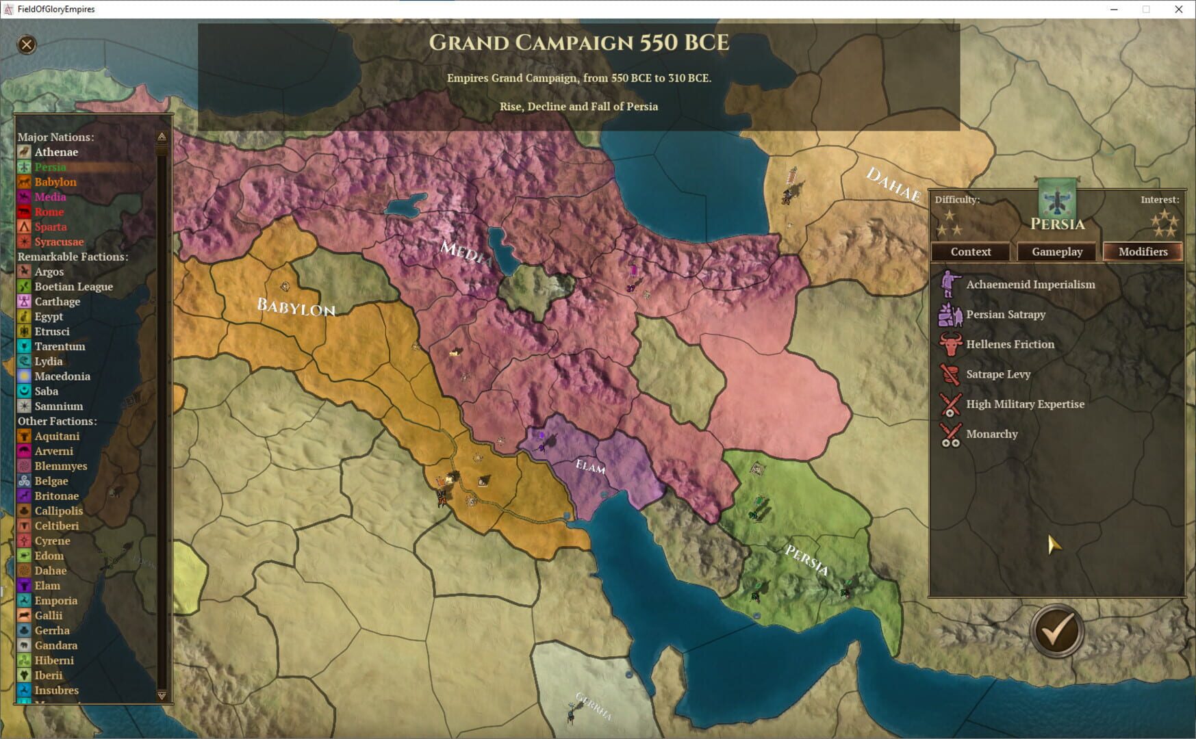 Field of Glory: Empires - Persia 550-330 BCE