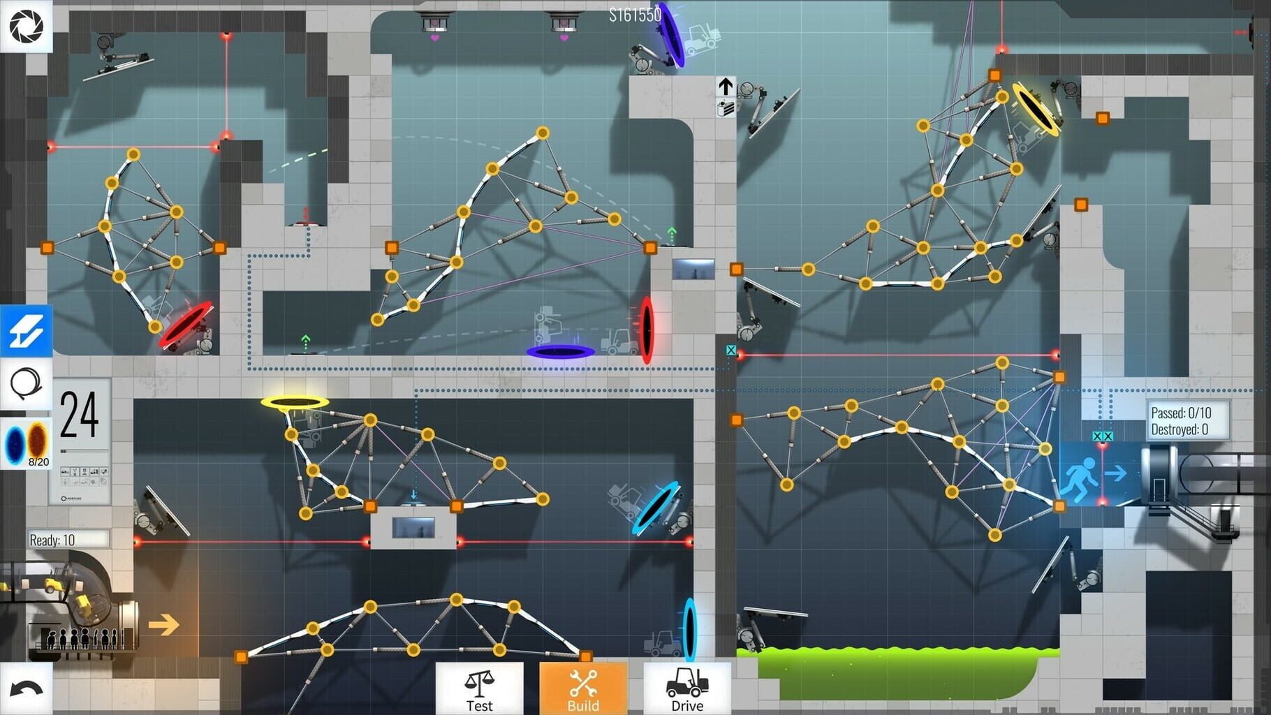 Captura de pantalla - Bridge Constructor Portal: Portal Proficiency