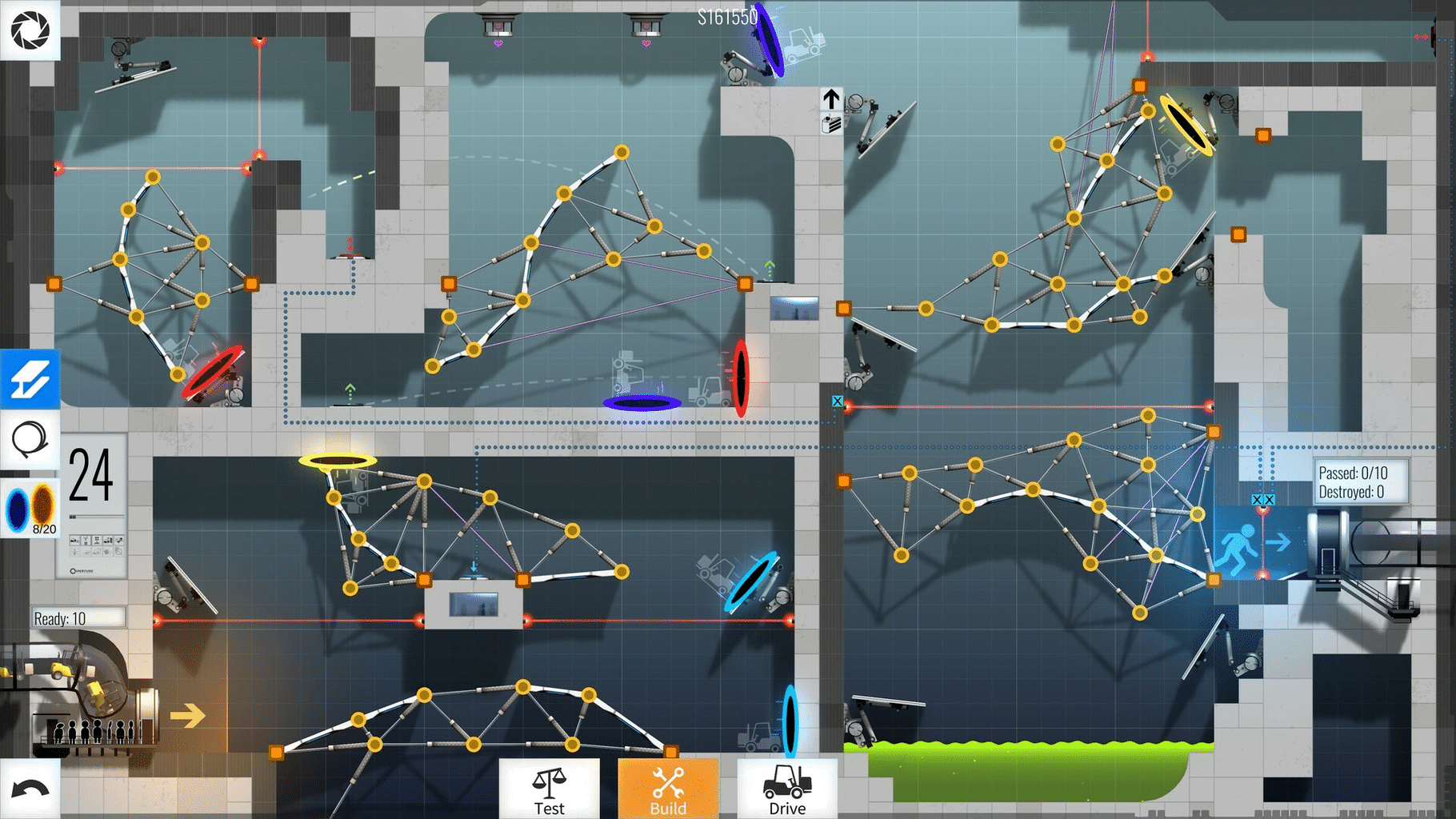 Bridge Constructor Portal: Portal Proficiency screenshot