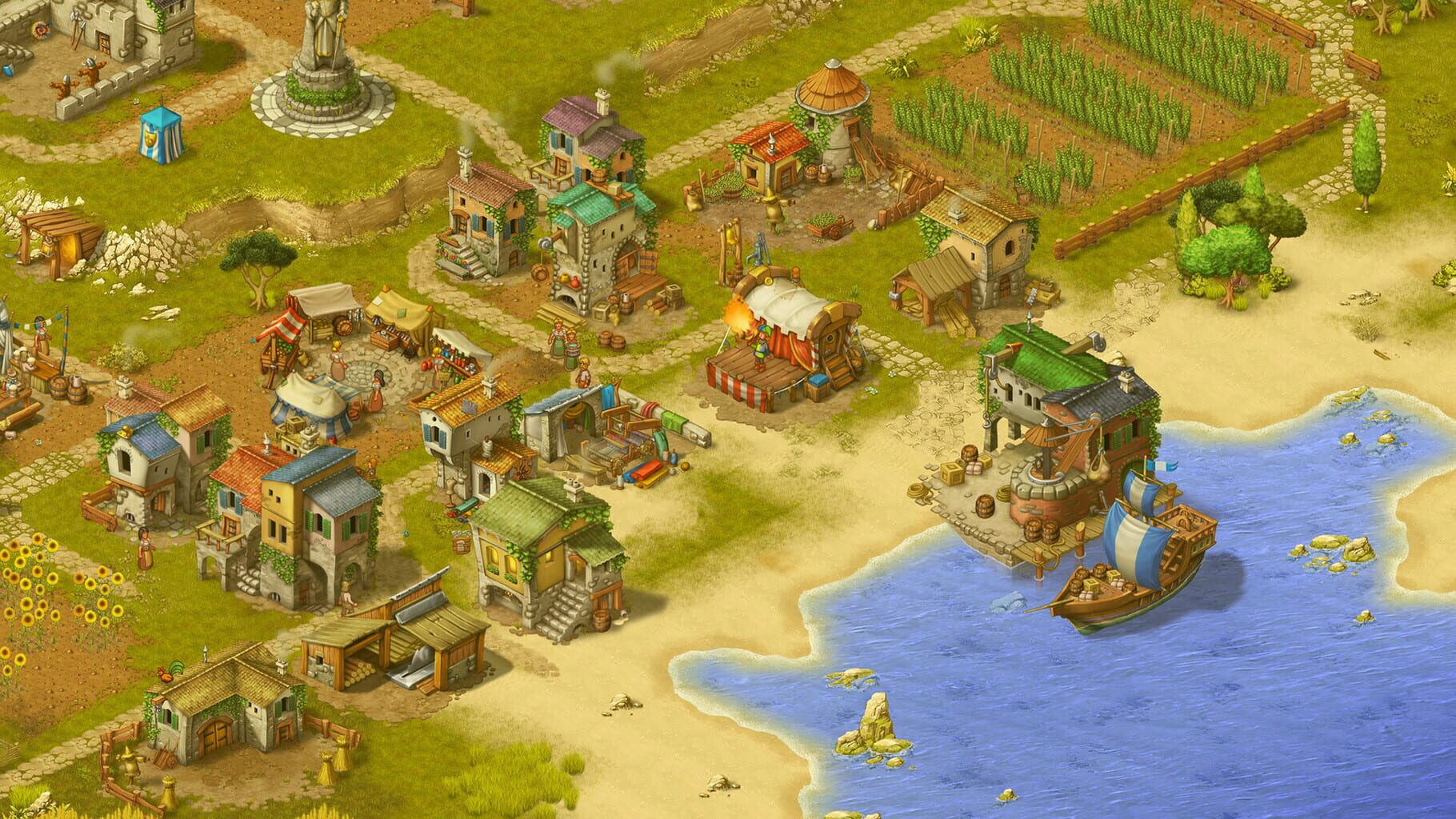 Townsmen: A Kingdom Rebuilt - The Seaside Empire screenshot