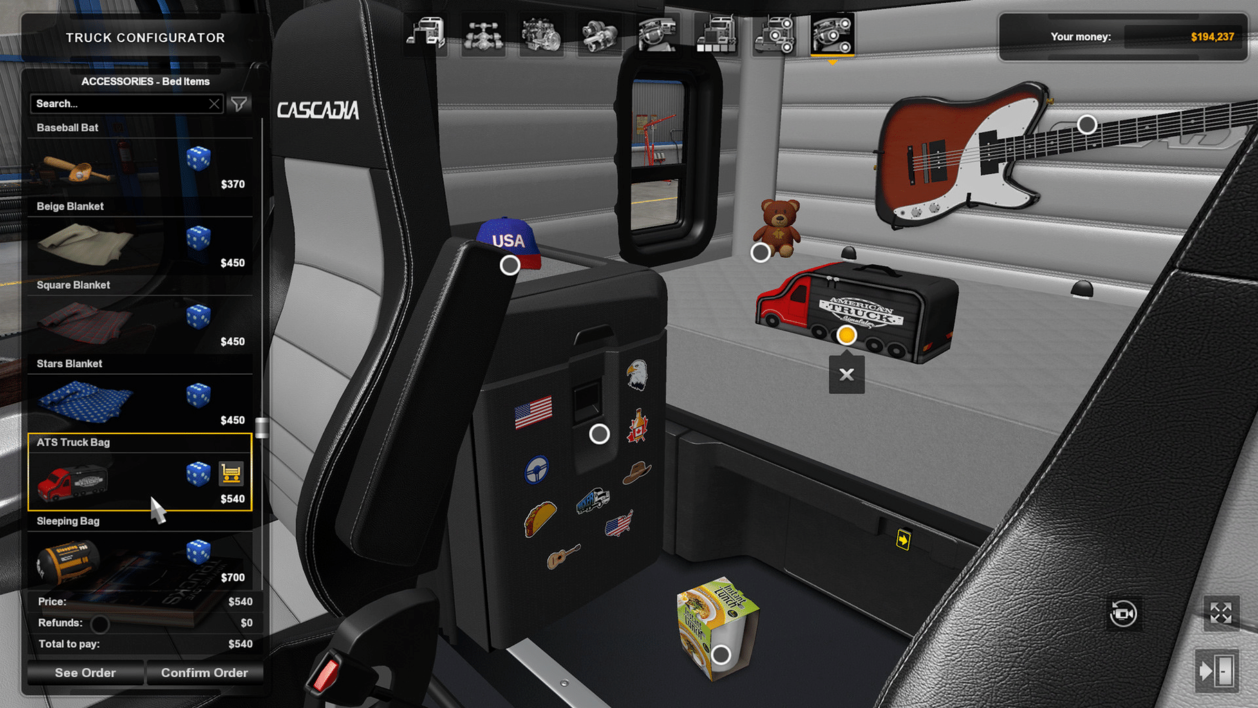 American Truck Simulator: Cabin Accessories screenshot