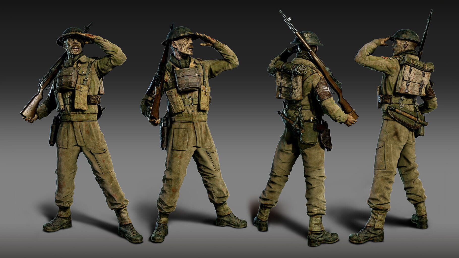 Zombie Army 4: Dead War - Paratrooper Zombie Character