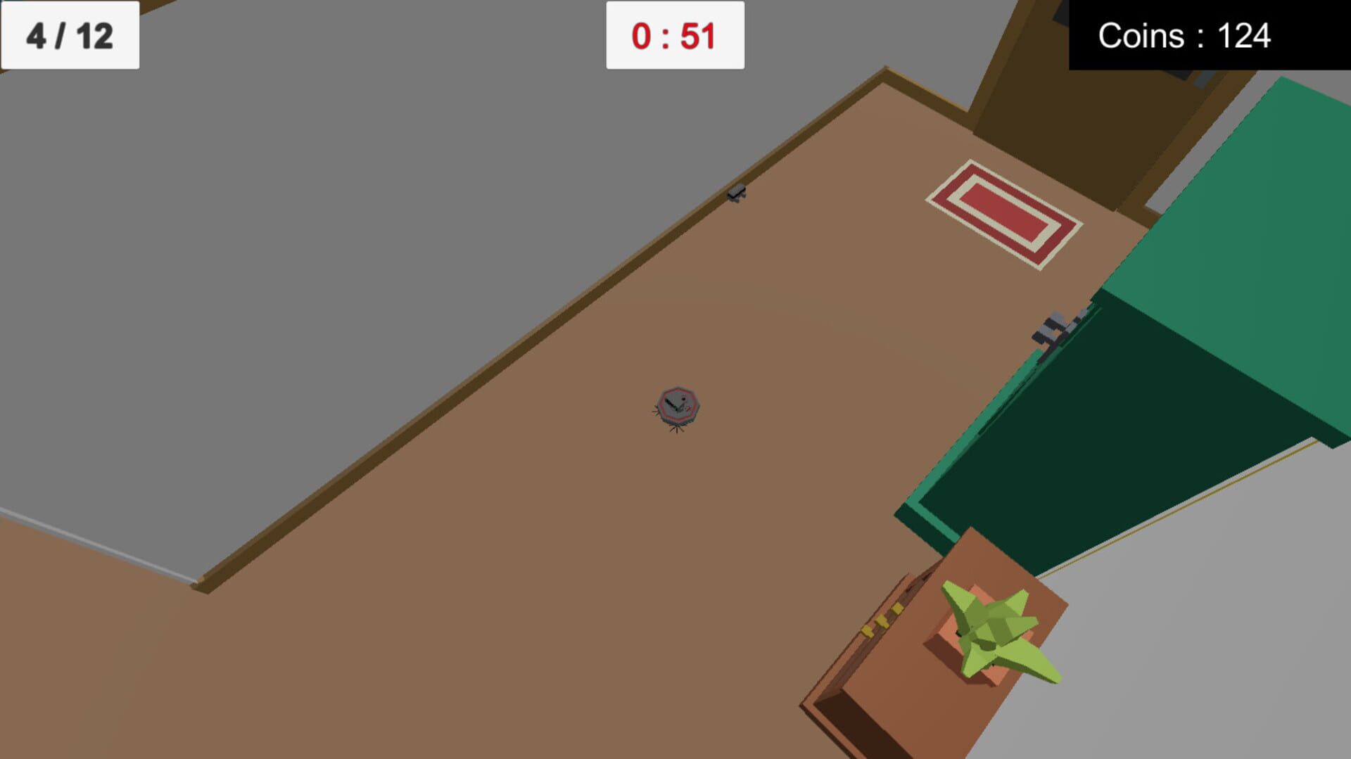 Aggressive Robot Vacuum - Screenshot