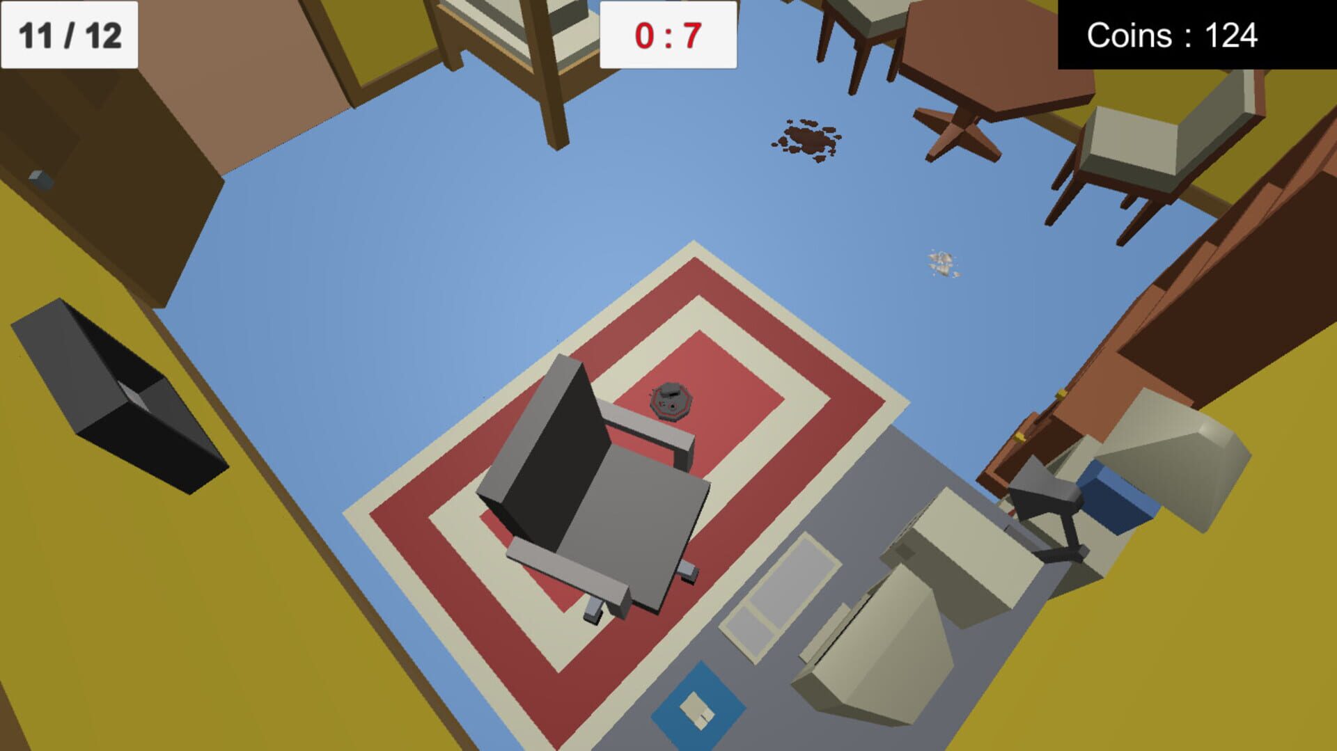 Aggressive Robot Vacuum - Screenshot