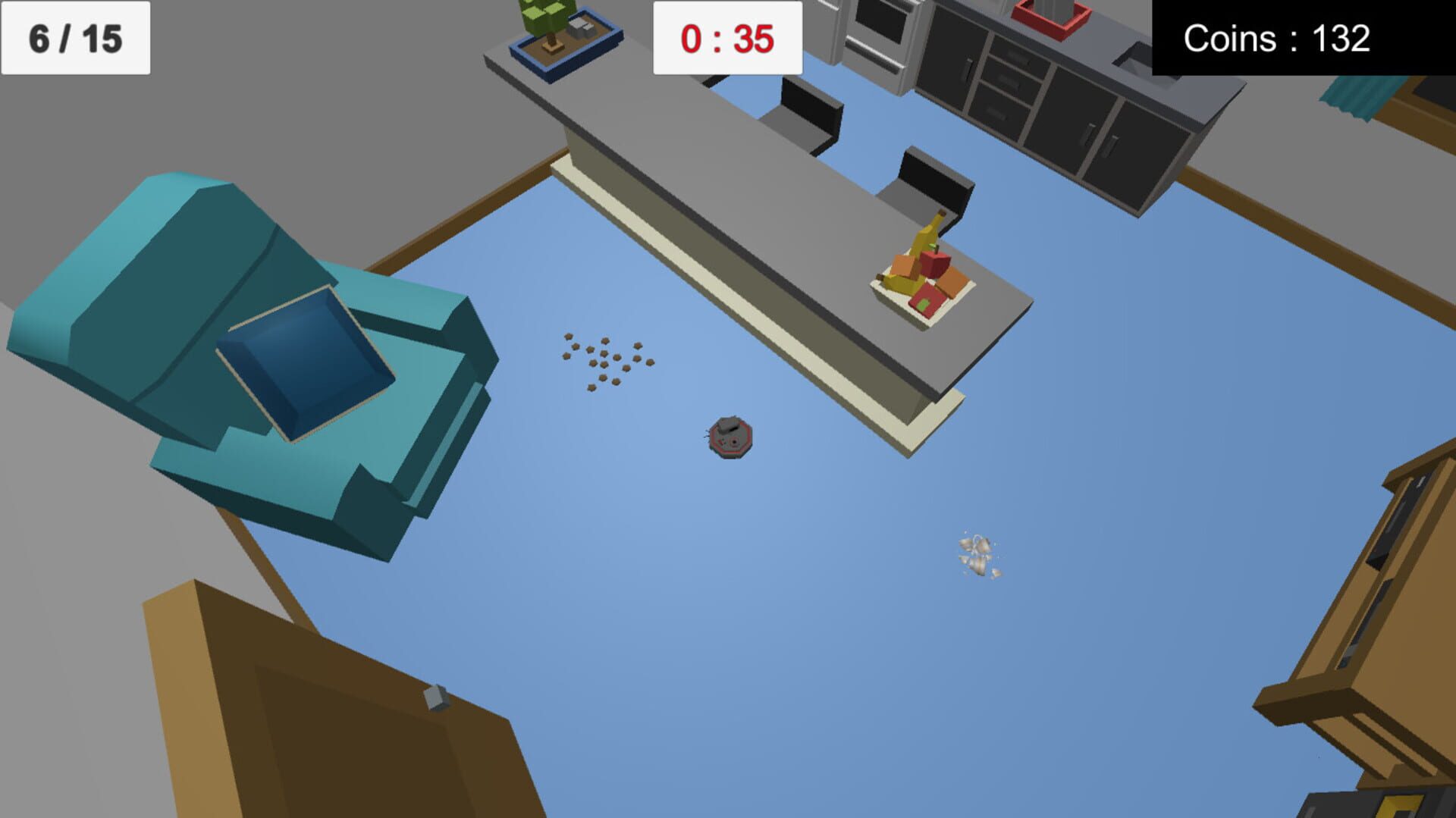 Aggressive Robot Vacuum - Screenshot