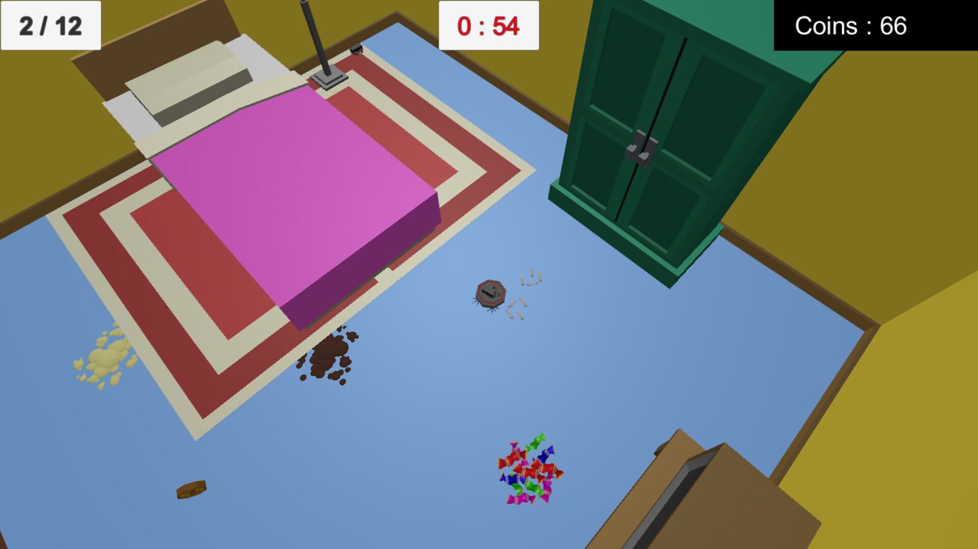 Aggressive Robot Vacuum - Screenshot