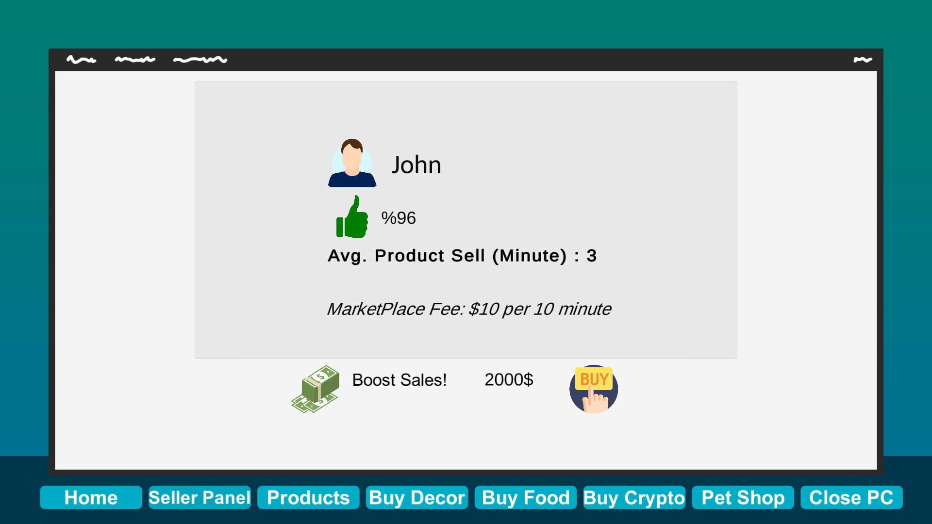 Dropshipping Simulator - Screenshot