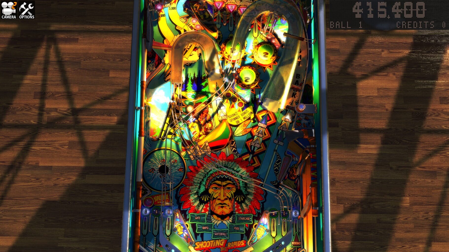 Captura de pantalla - Zaccaria Pinball: Shooting the Rapids 2016 Table