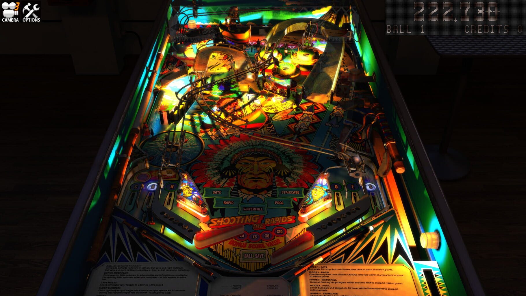 Zaccaria Pinball: Shooting the Rapids 2016 Table screenshot