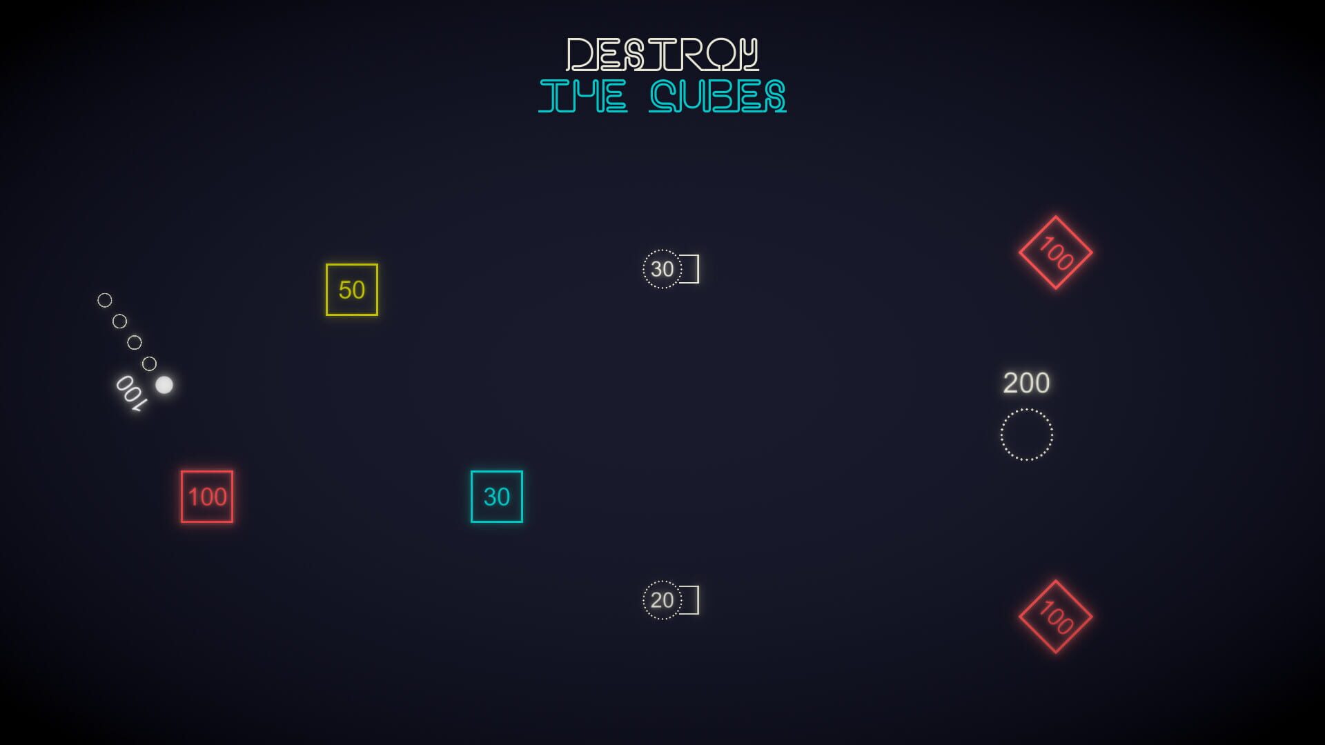 Destroy the Cubes - Screenshot