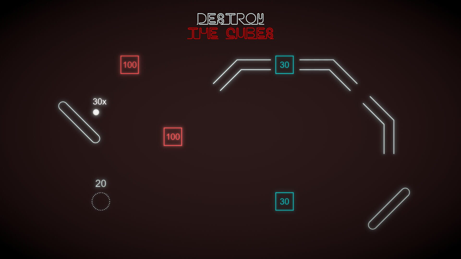 Destroy the Cubes - Screenshot