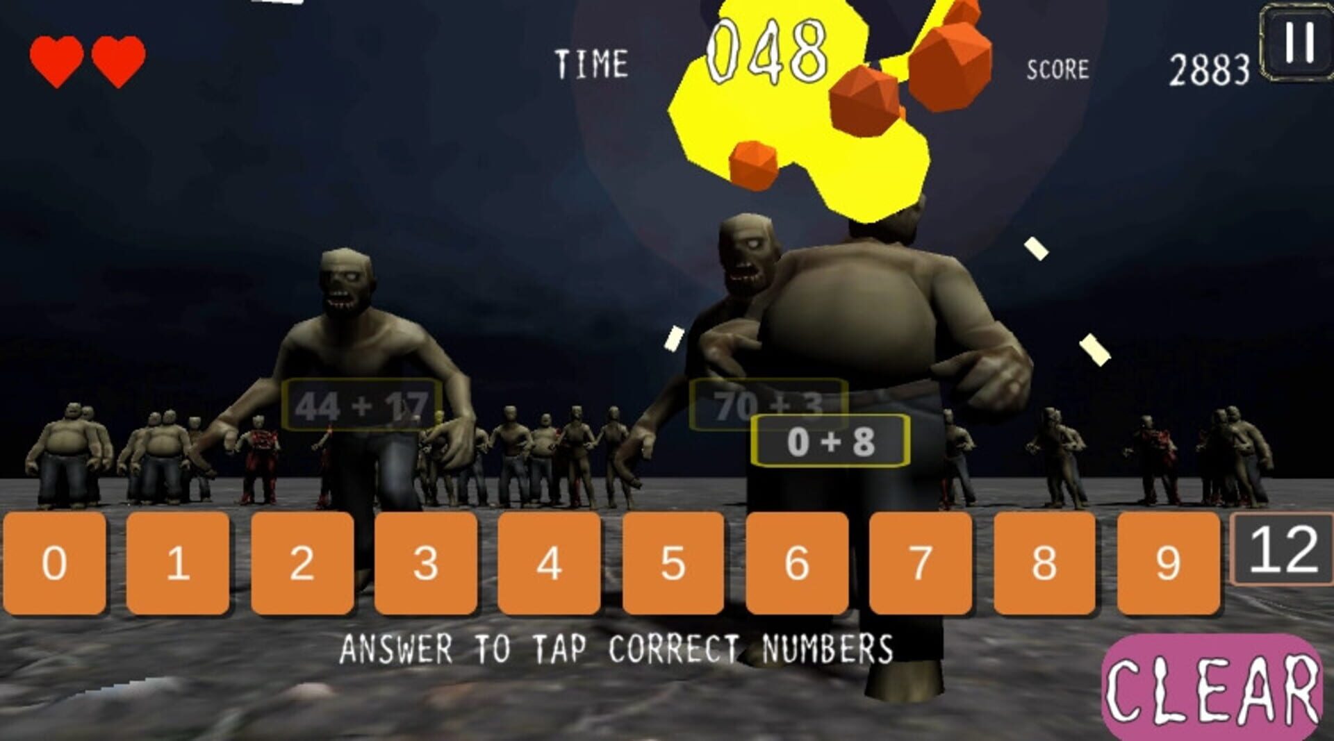 Zombie Mathters - Screenshot