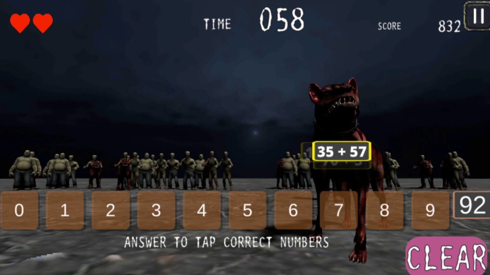 Zombie Mathters - Screenshot