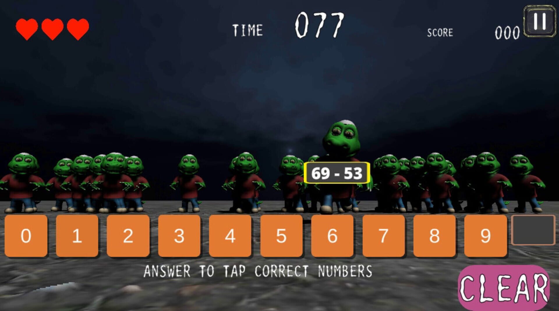 Zombie Mathters - Screenshot