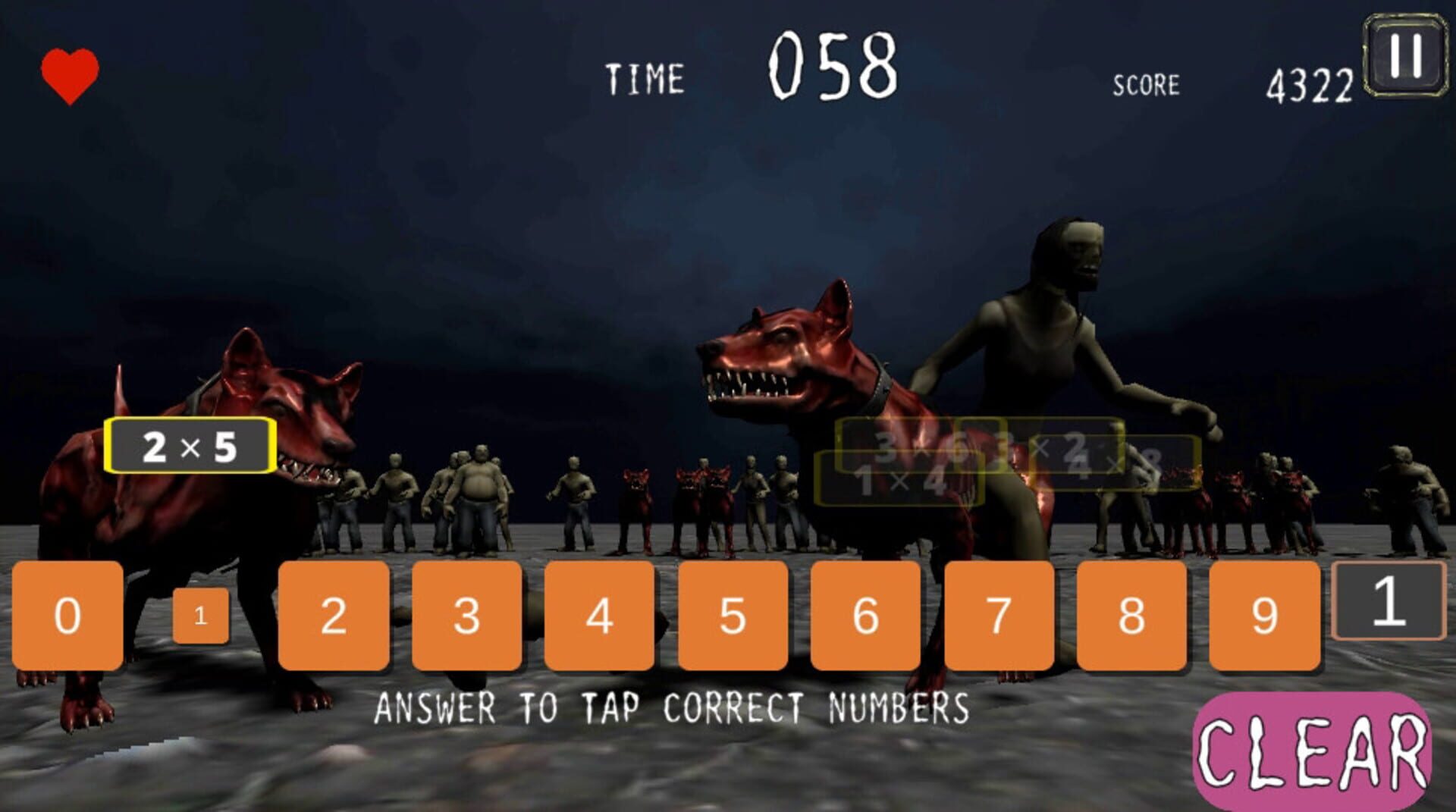 Zombie Mathters - Screenshot