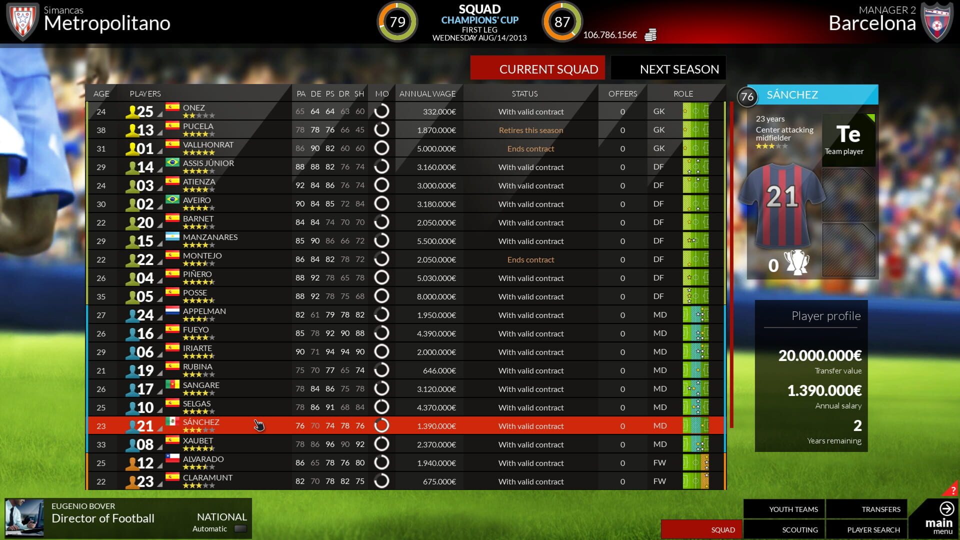 FX Football: The Manager for Every Football Fan - Screenshot
