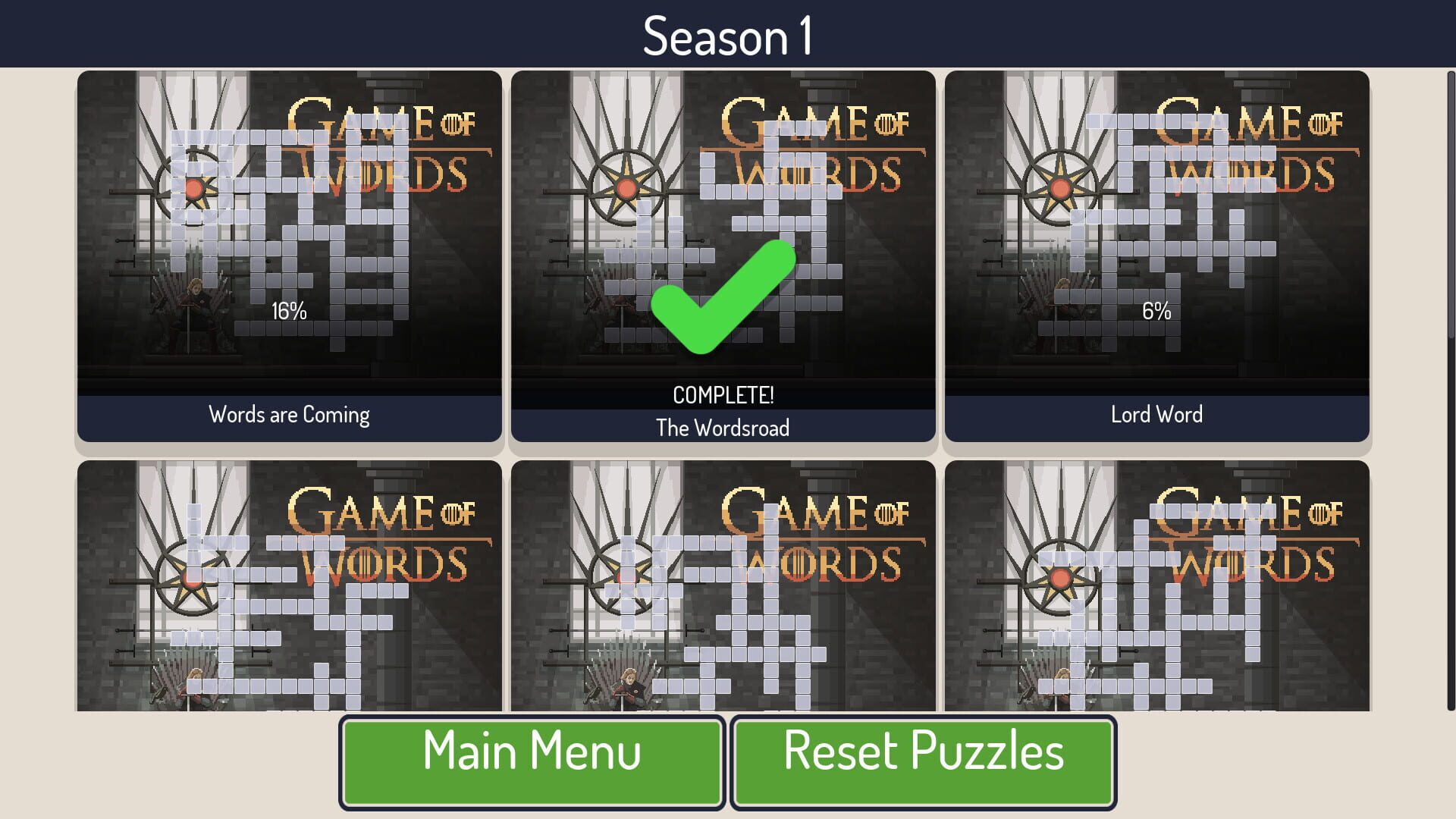 Geekwords: Game of Words - Screenshot
