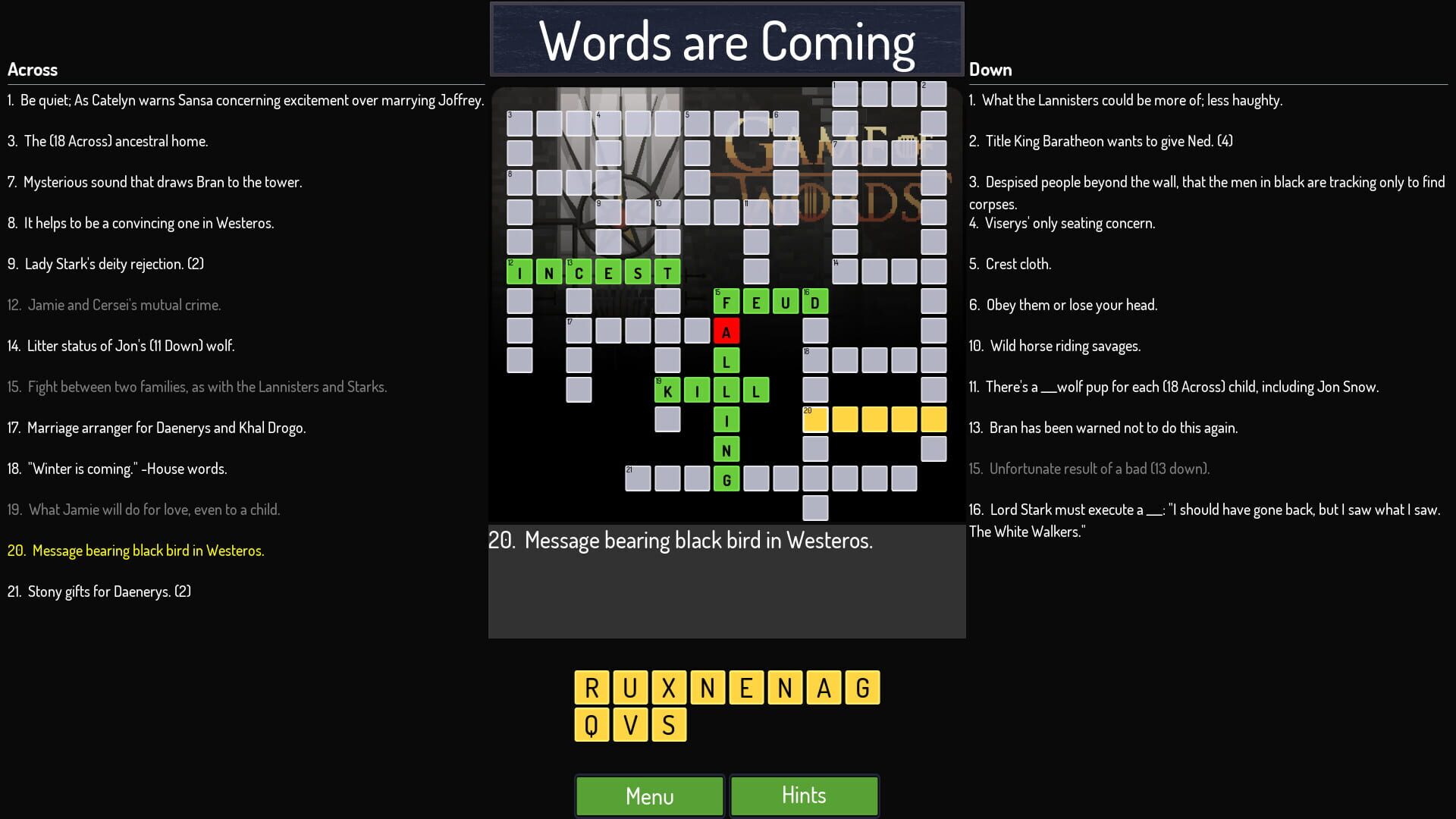 Geekwords: Game of Words - Screenshot