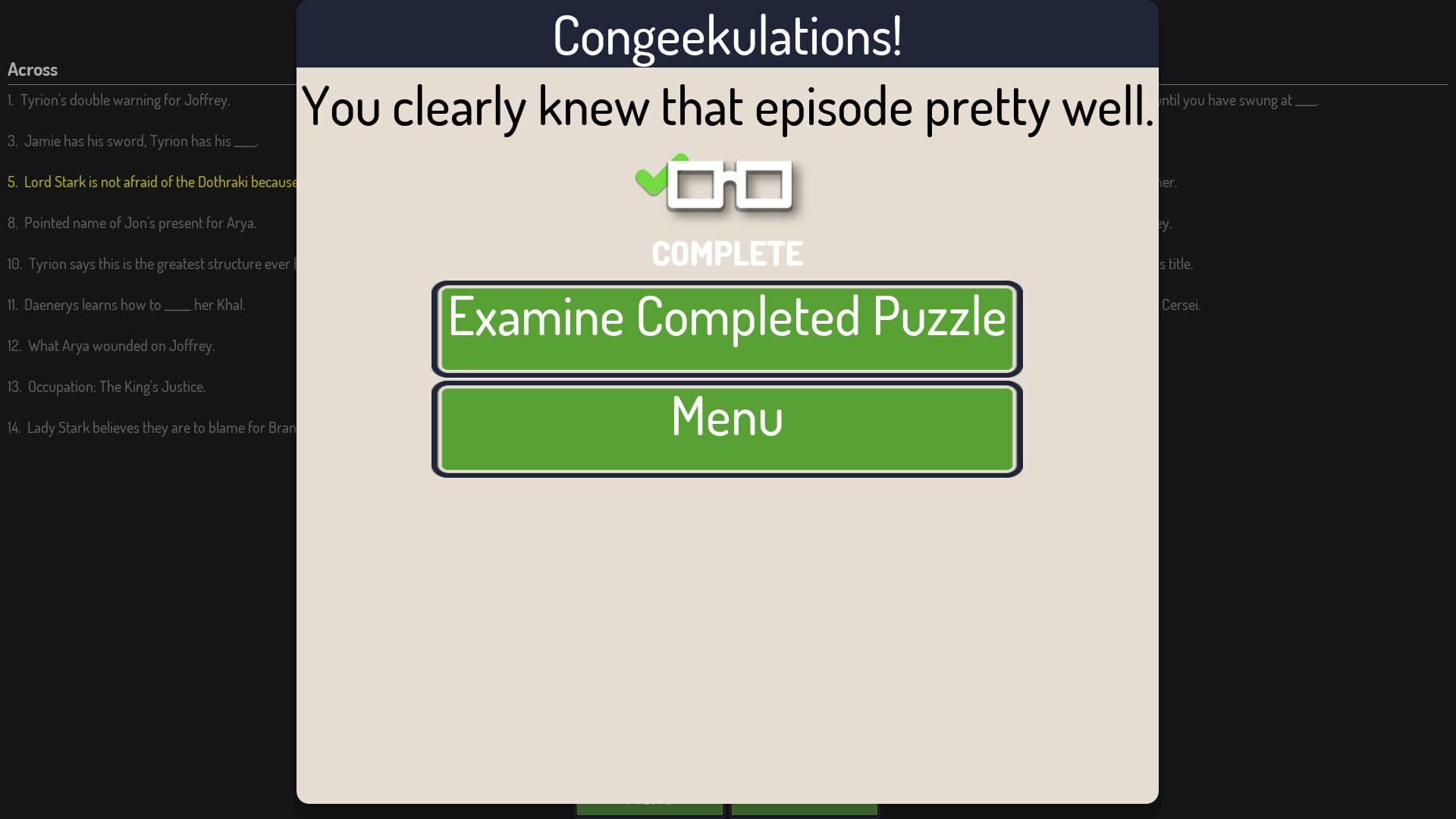 Geekwords: Game of Words - Screenshot