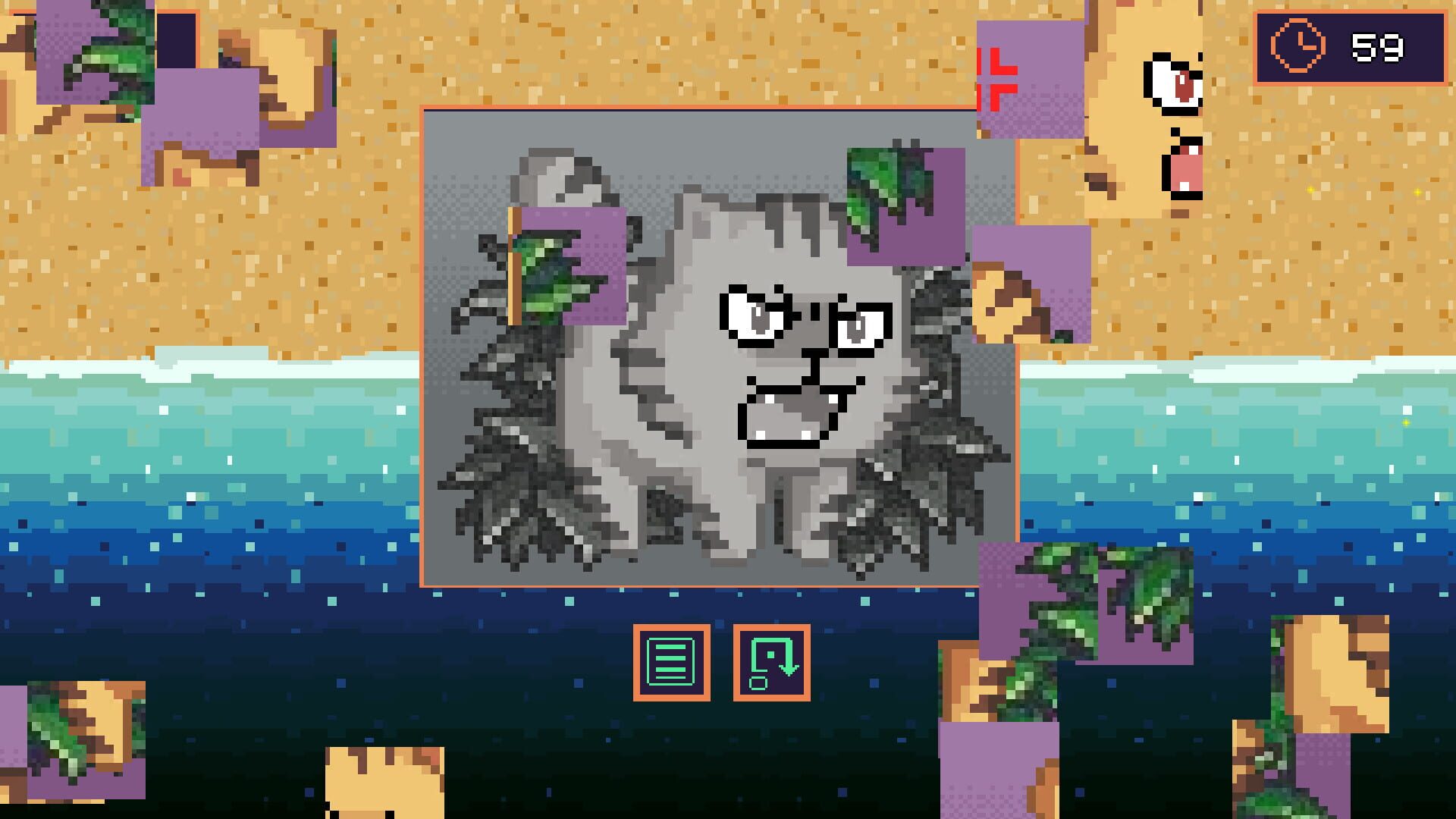 Puzzle Angry Cat - Screenshot