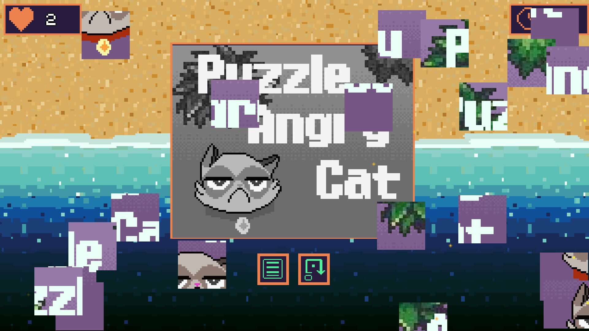 Puzzle Angry Cat - Screenshot